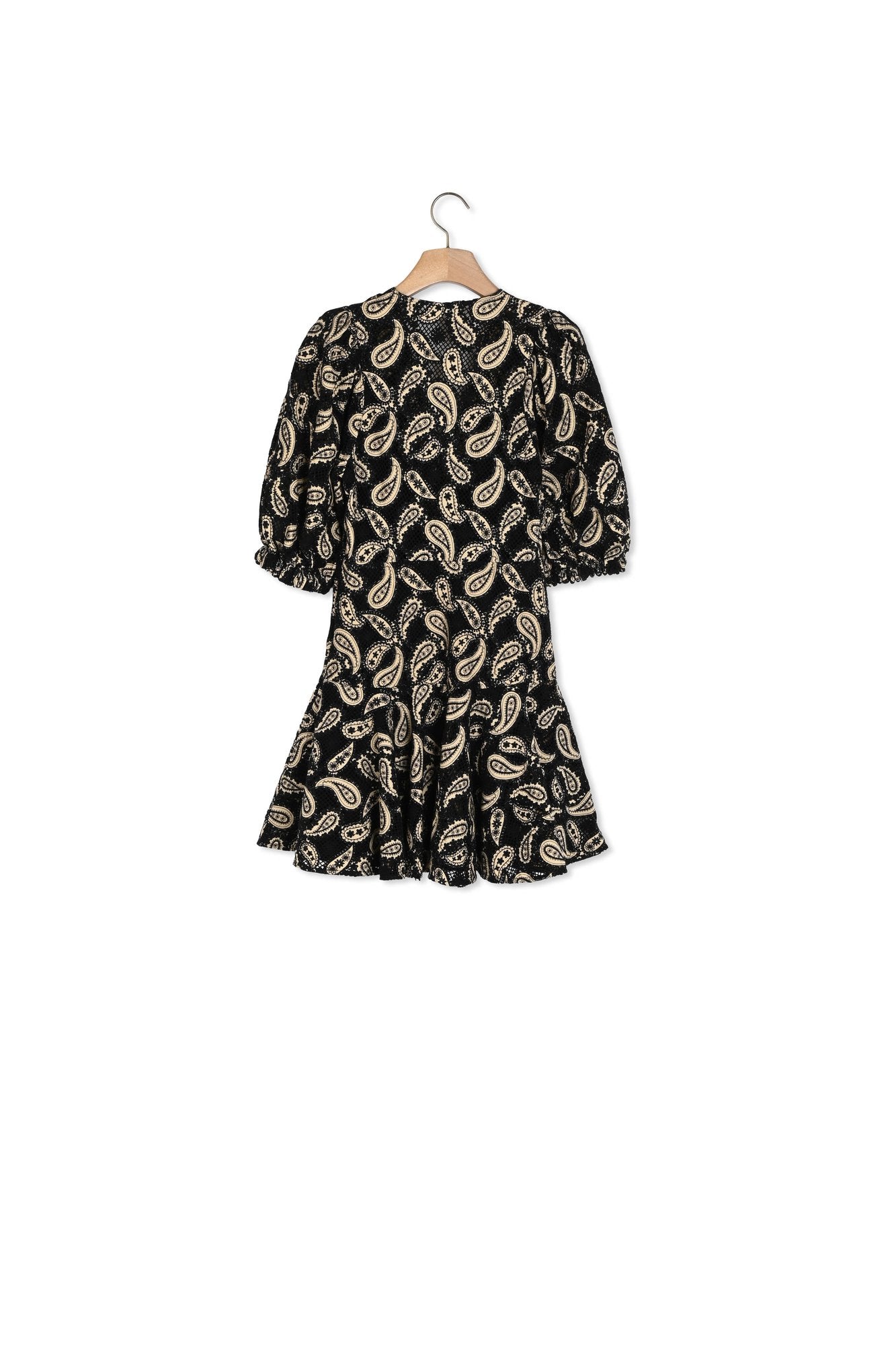 Robe courte en guipure motifs paisley Sandro seconde main