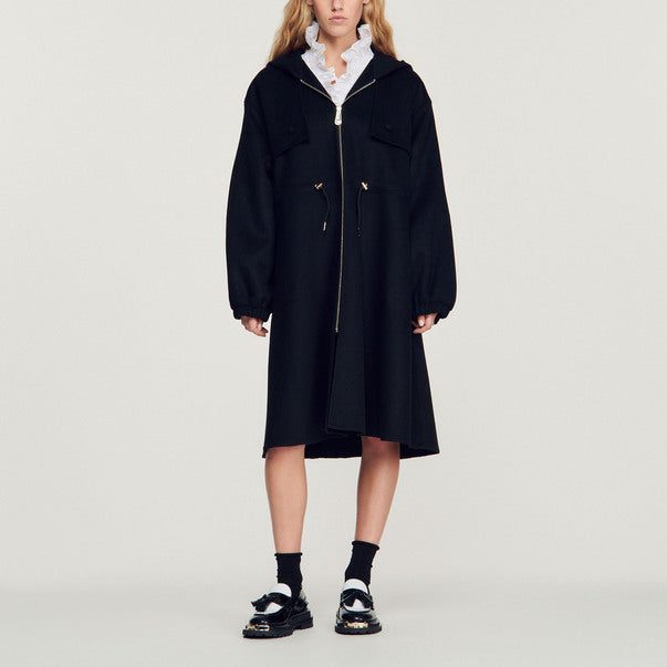 Manteau à capuche Sandro seconde main