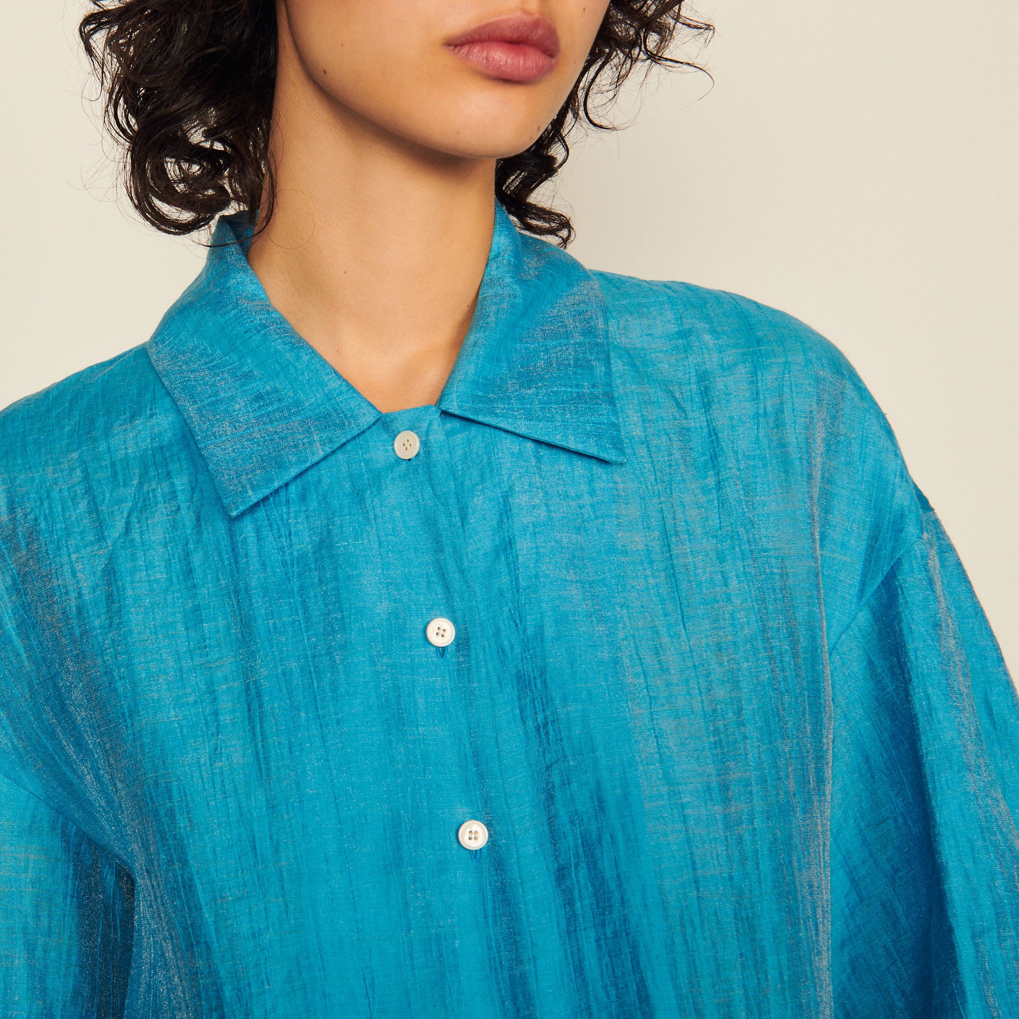 Chemise fluide en soie Sandro seconde main