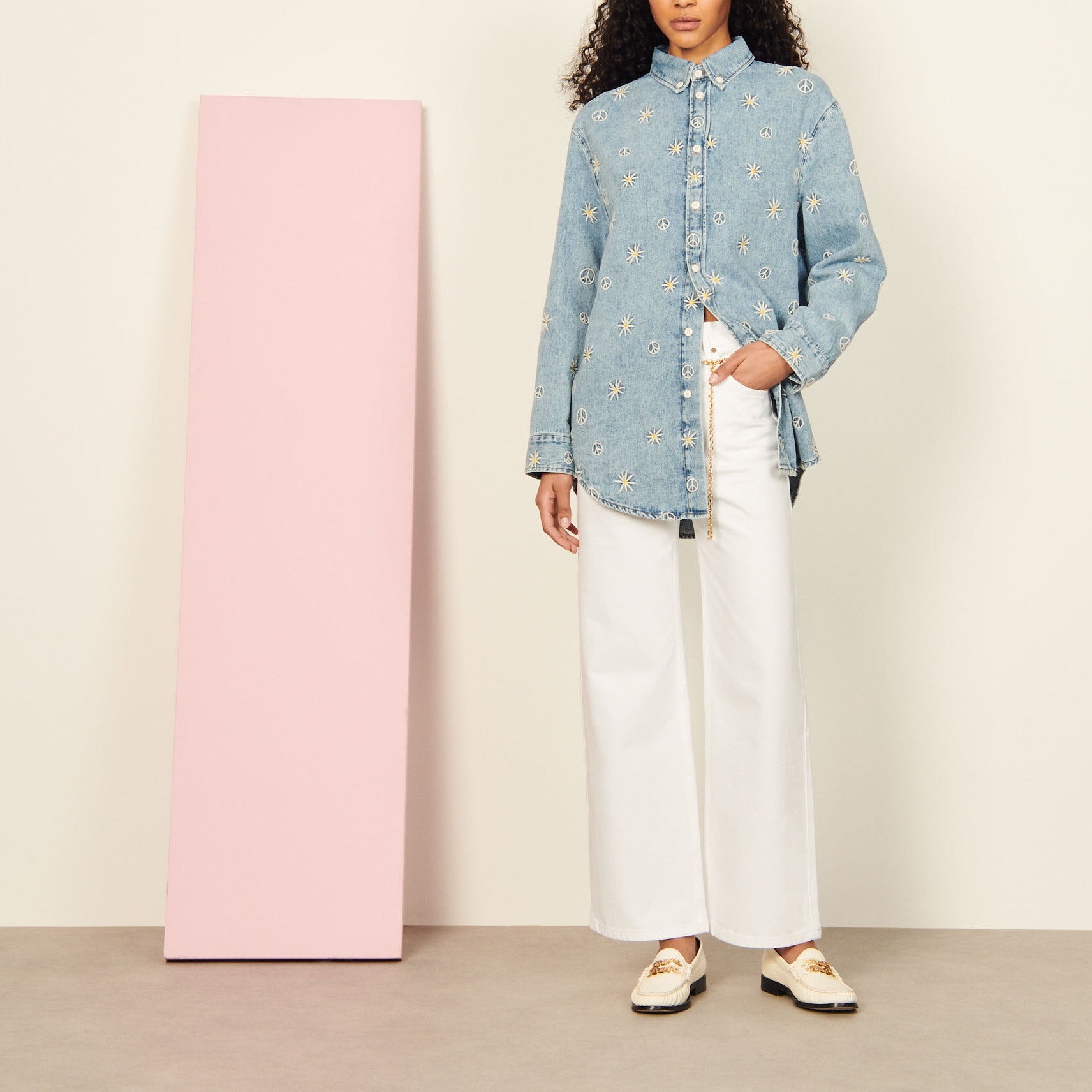 Chemise brodée ) Sandro seconde main