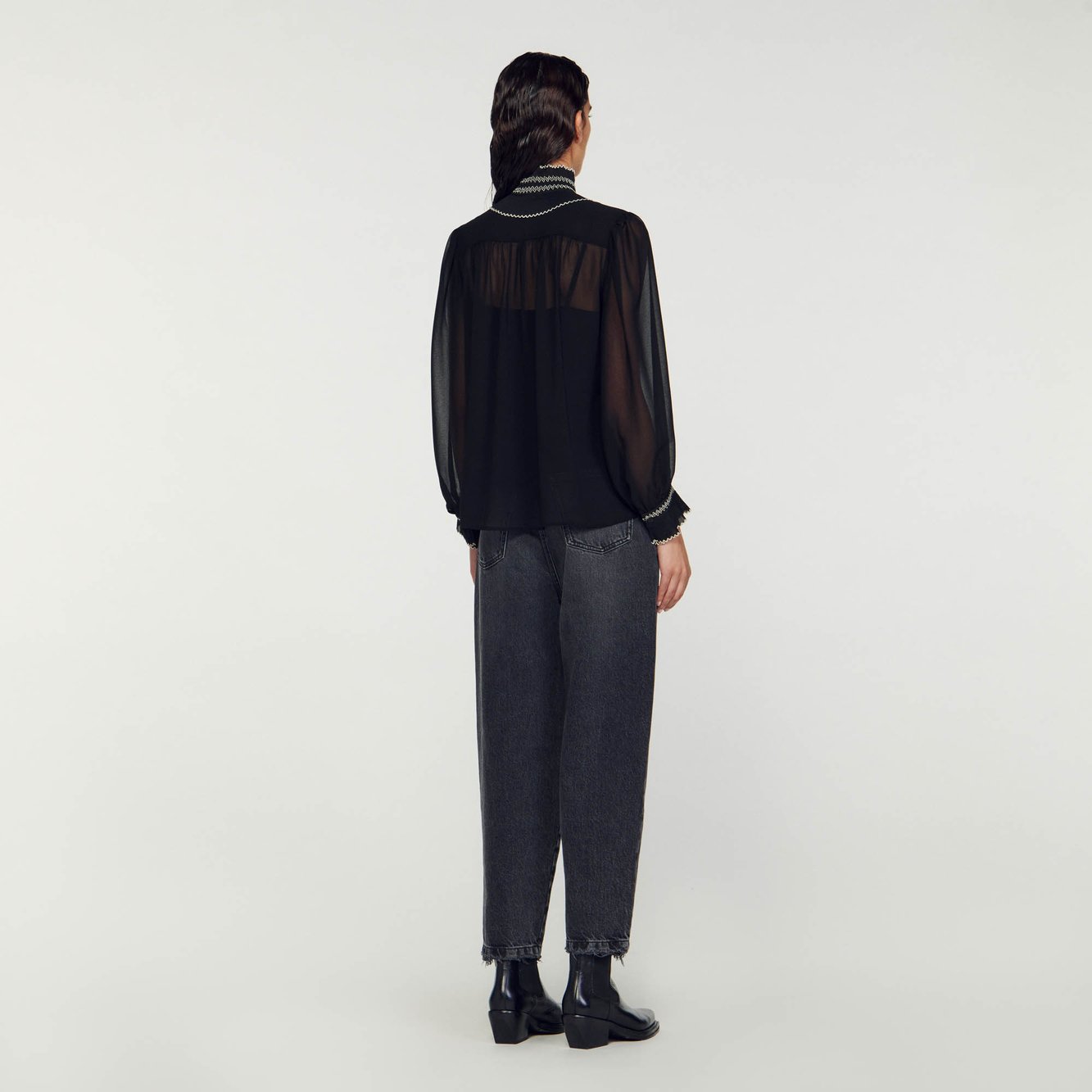 Top en mousseline Sandro seconde main