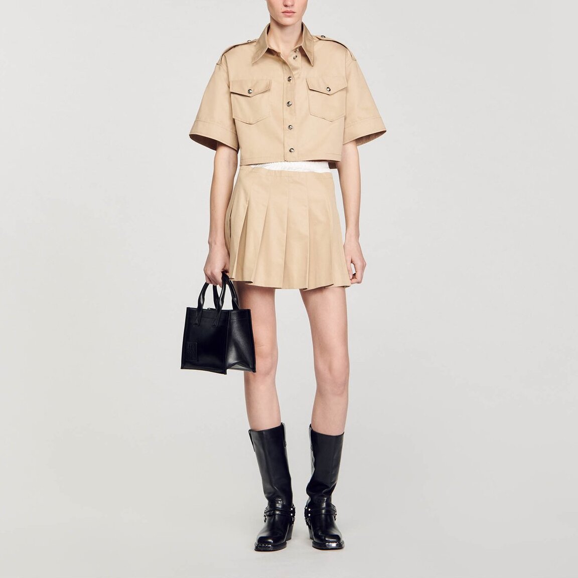 Chemise courte officier Sandro seconde main