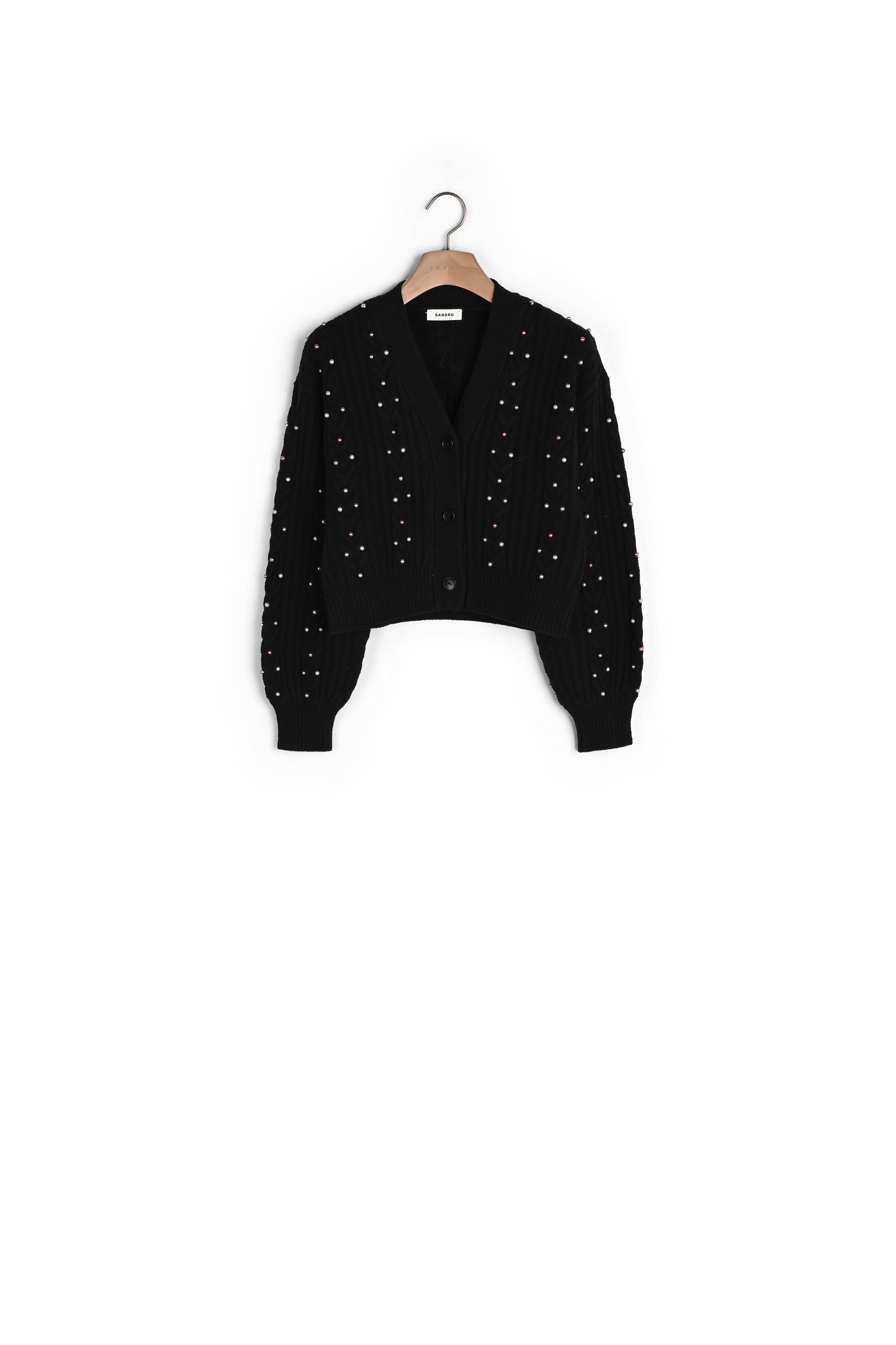 Cardigan en Maille orné de perles Sandro seconde main