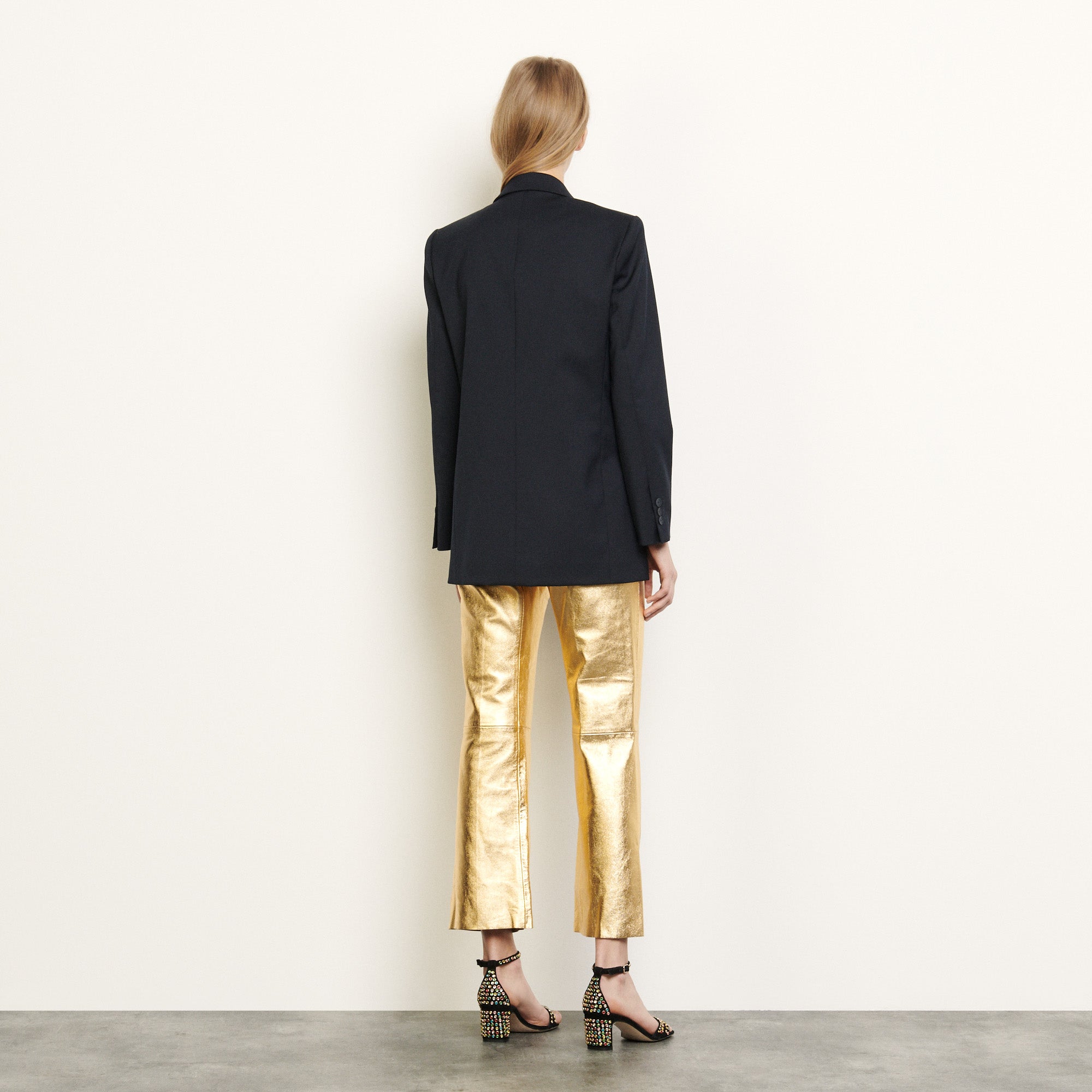 Veste tailleur ornée de patchs bijoux Sandro seconde main