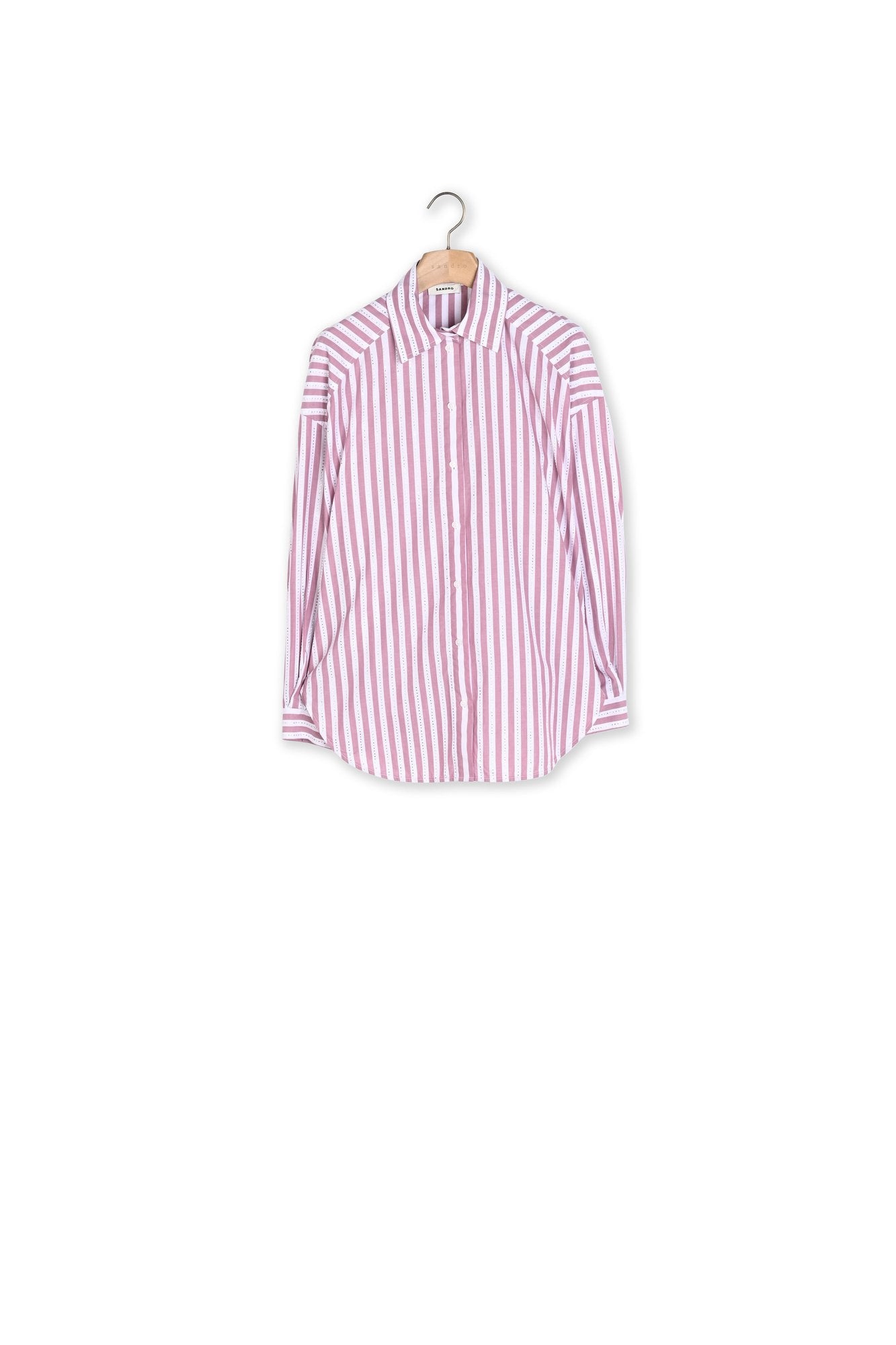 Chemise à rayures strassée Sandro seconde main