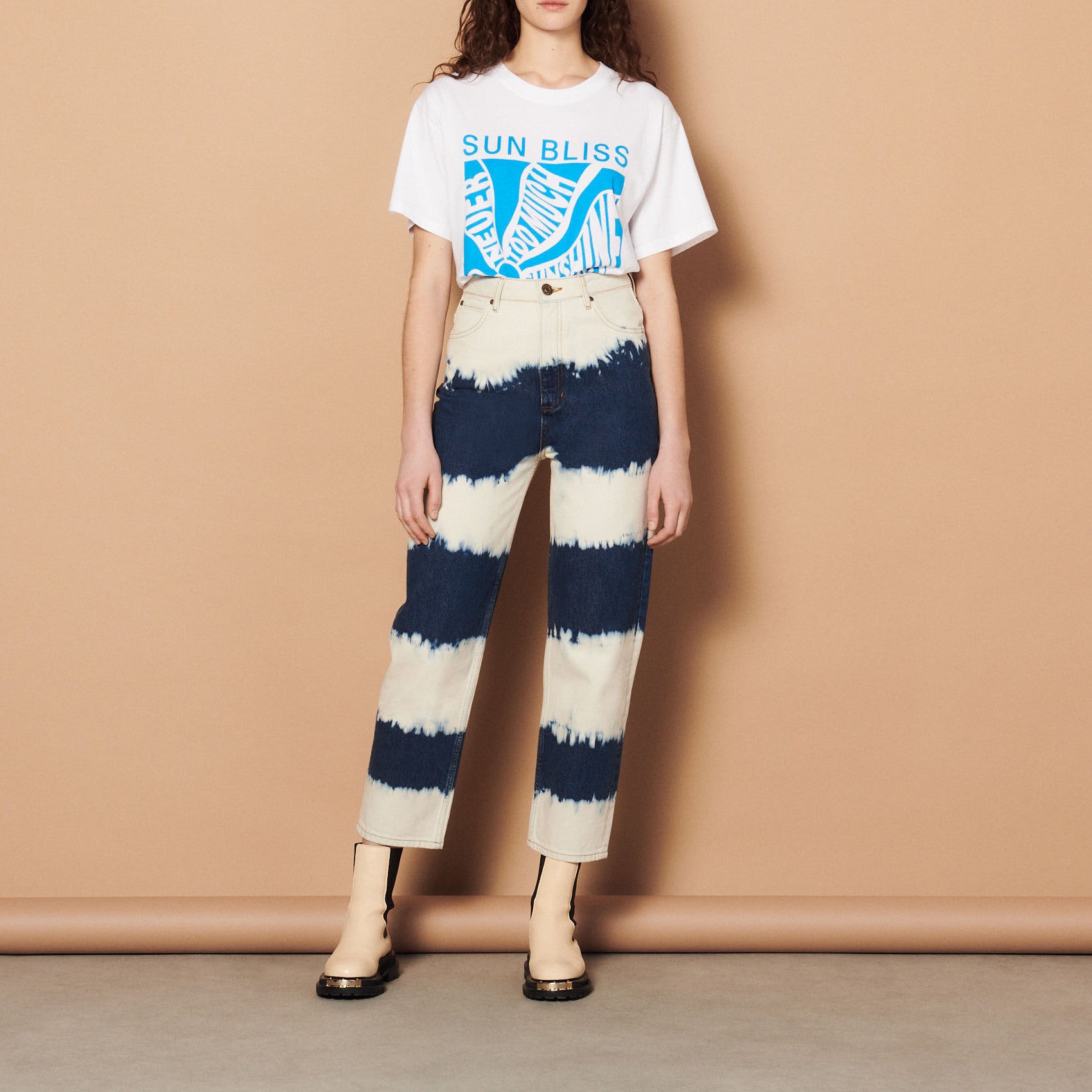Jean tie and dye Sandro seconde main