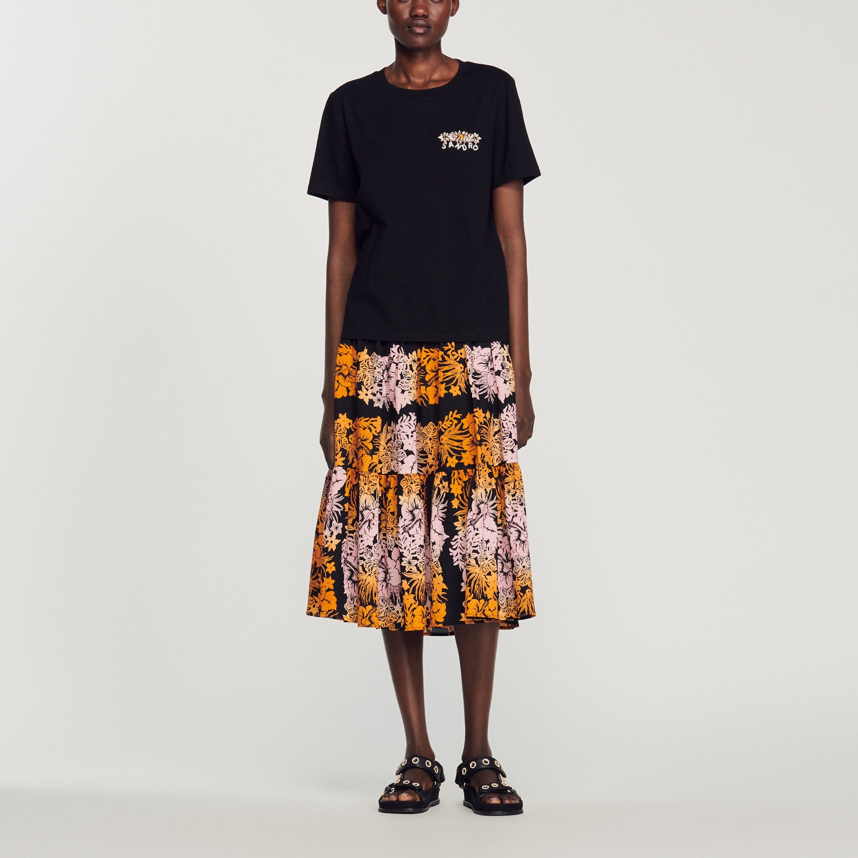 T-shirt à strass Sandro seconde main