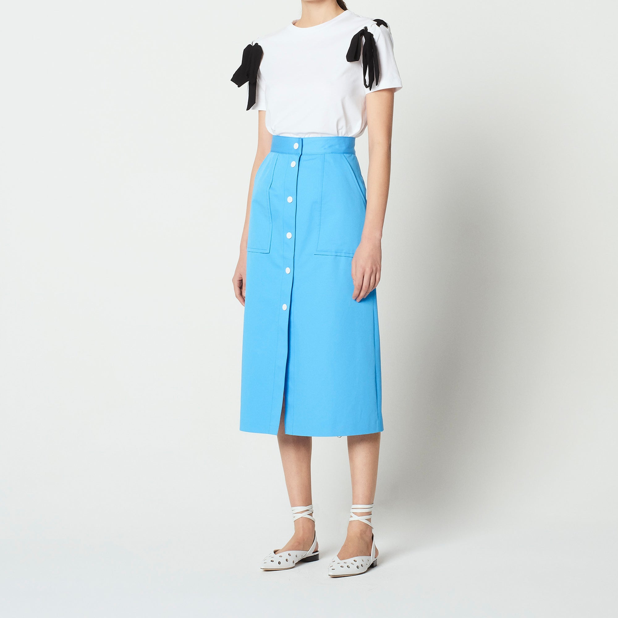 Jupe longue évasée boutons sur le devant Sandro seconde main