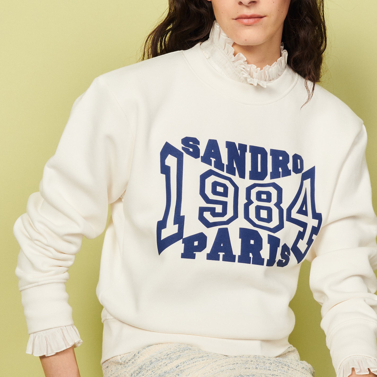 Sweatshirt à message Sandro seconde main