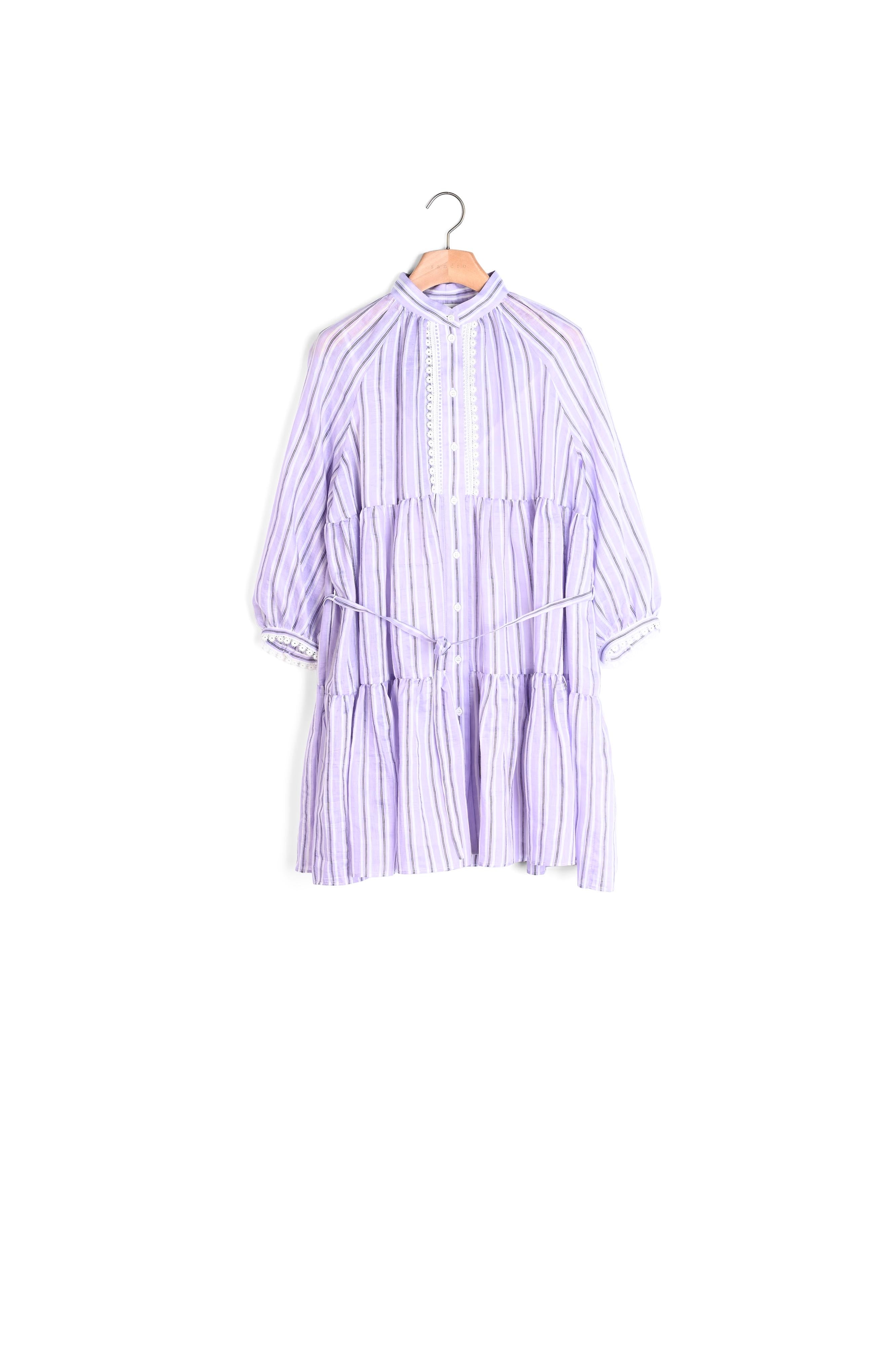 Robe courte à rayures Sandro seconde main