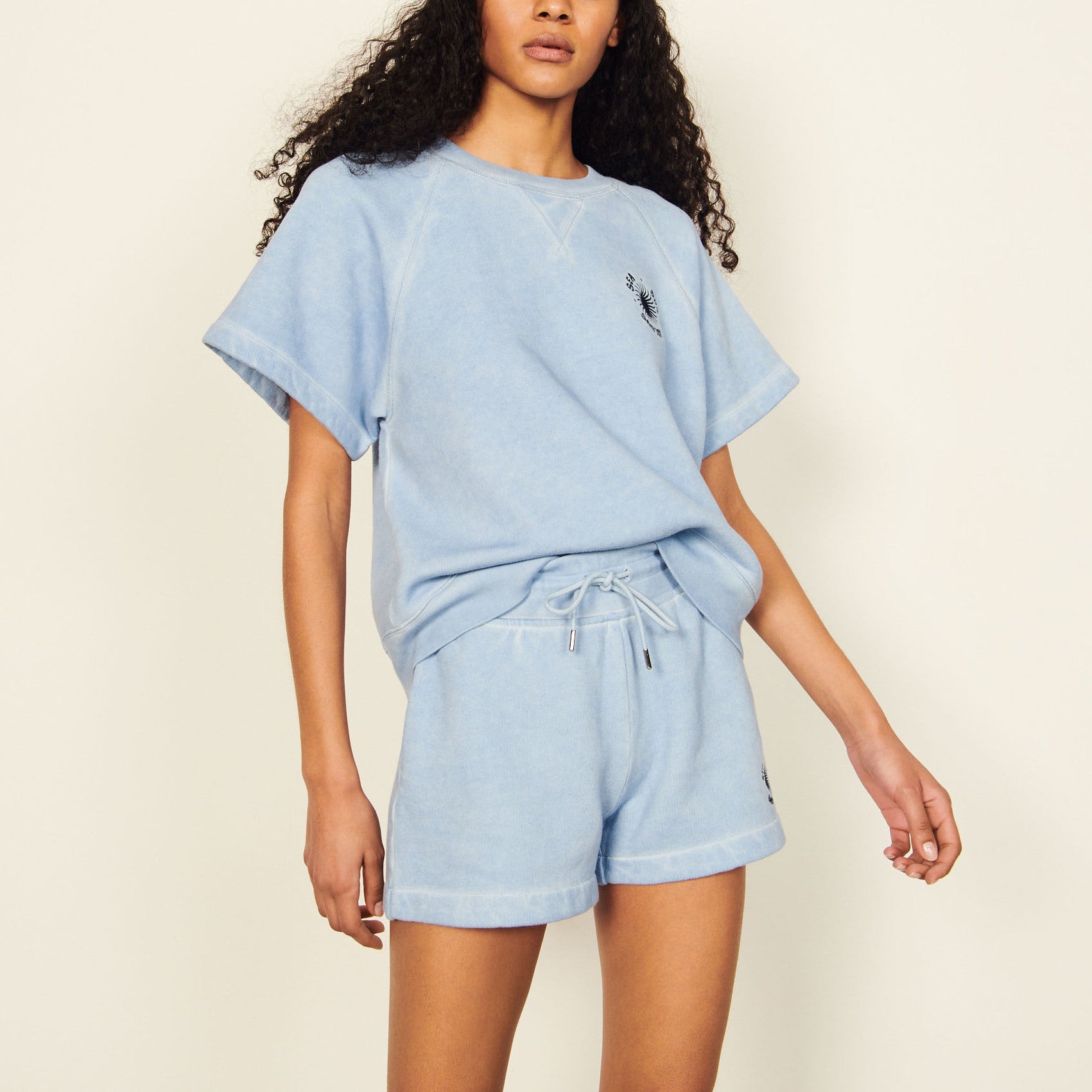 Short en coton délavé Sandro seconde main