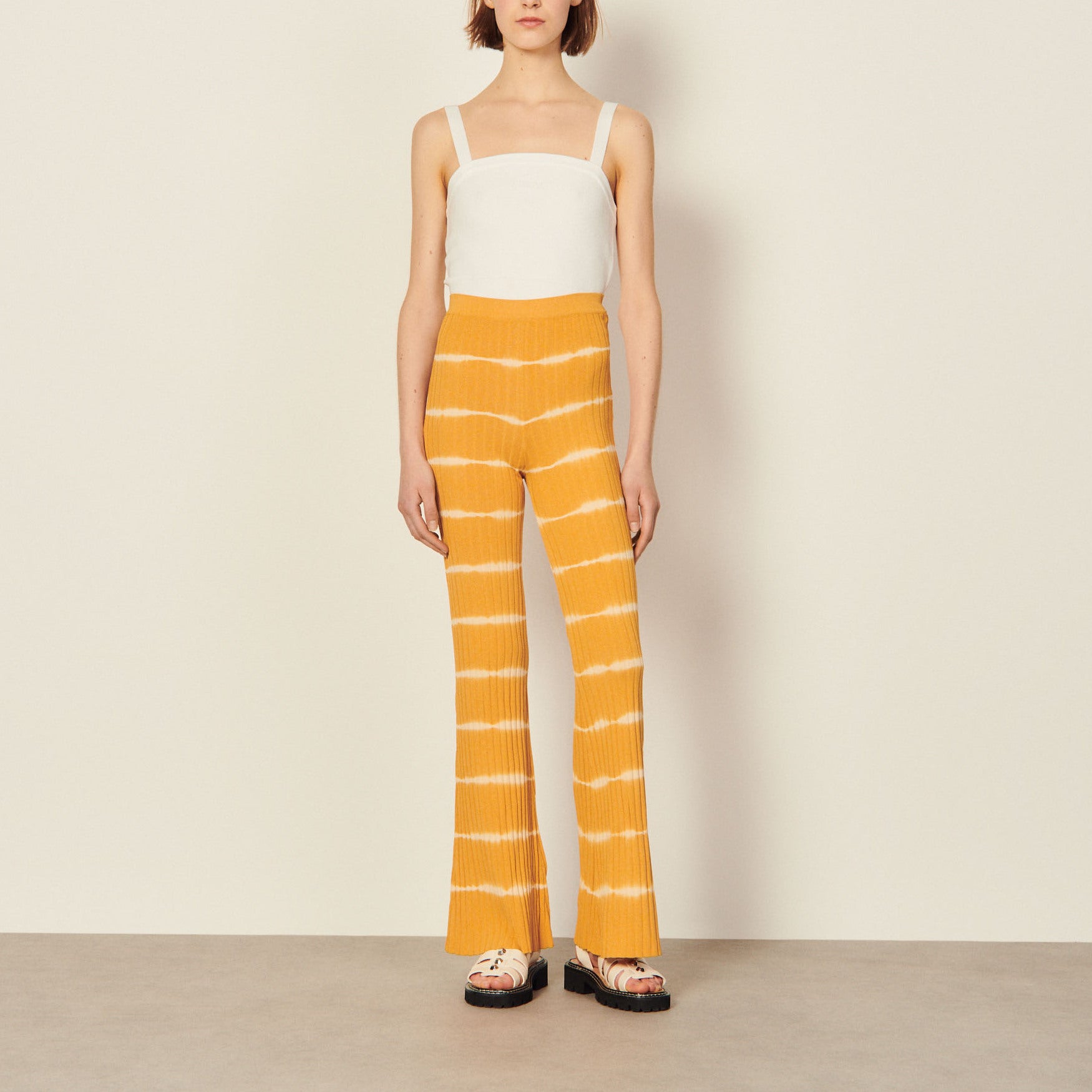 Pantalon tie and dye en Maille Sandro seconde main
