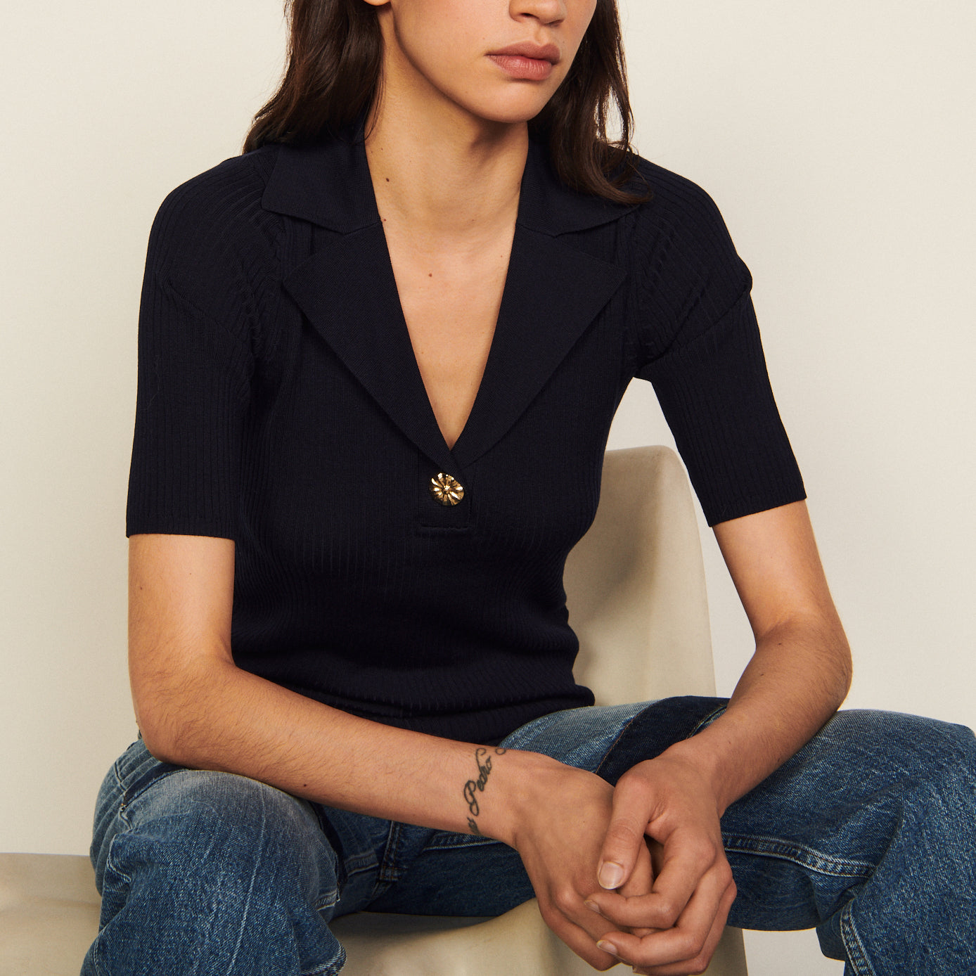 Pull à manches courtes Sandro seconde main