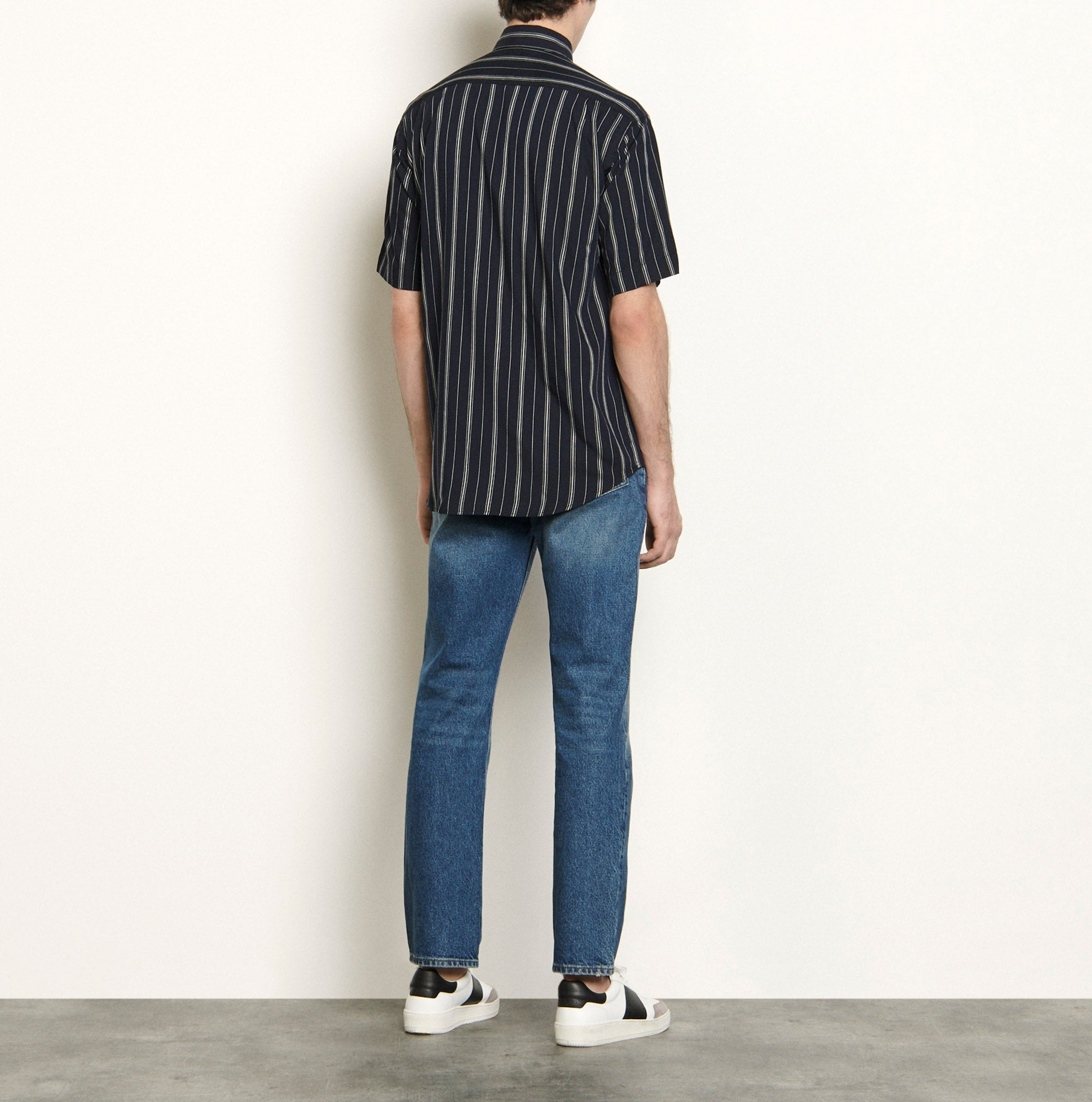 Chemise rayée à manches courtes Sandro seconde main