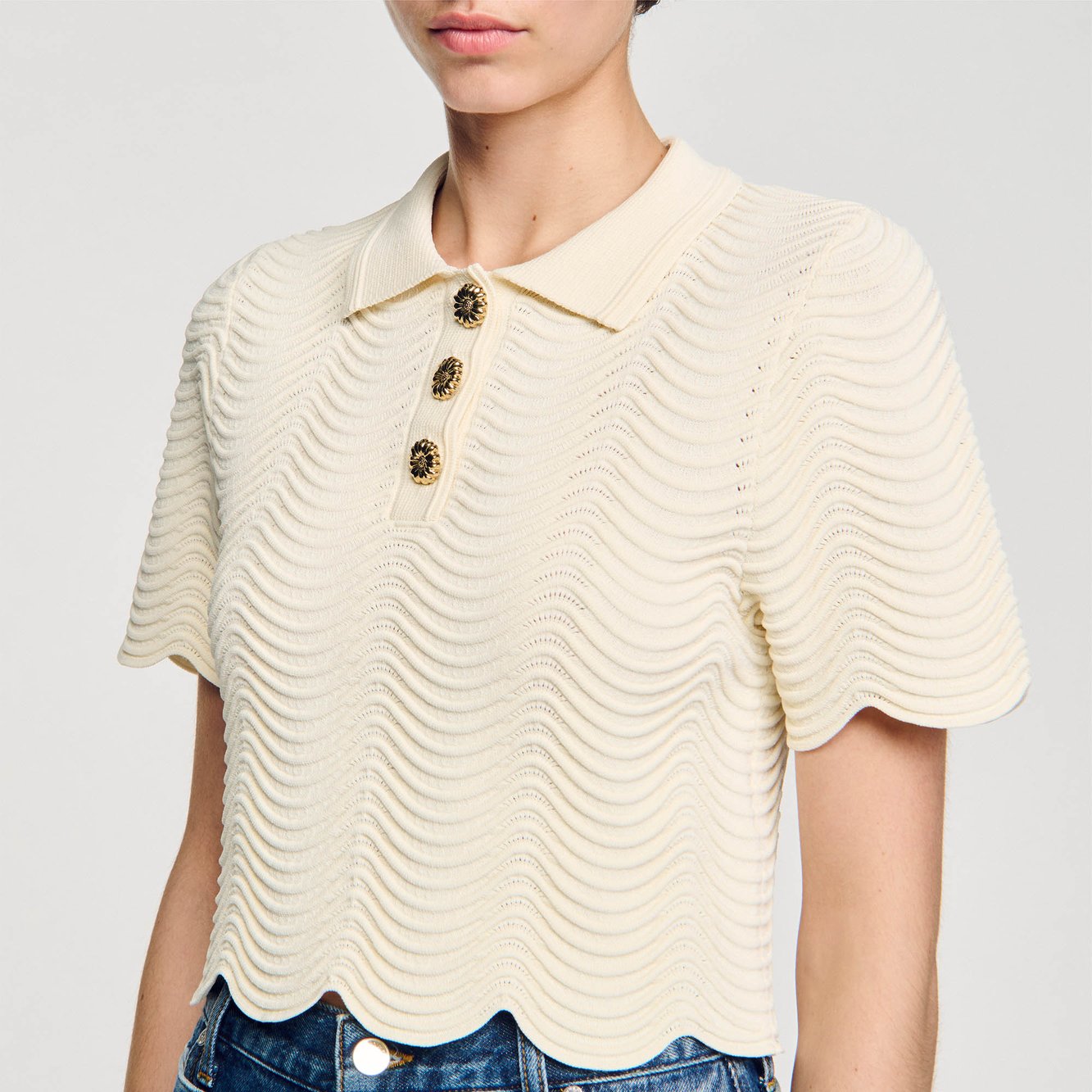 Top court en Maille Sandro seconde main