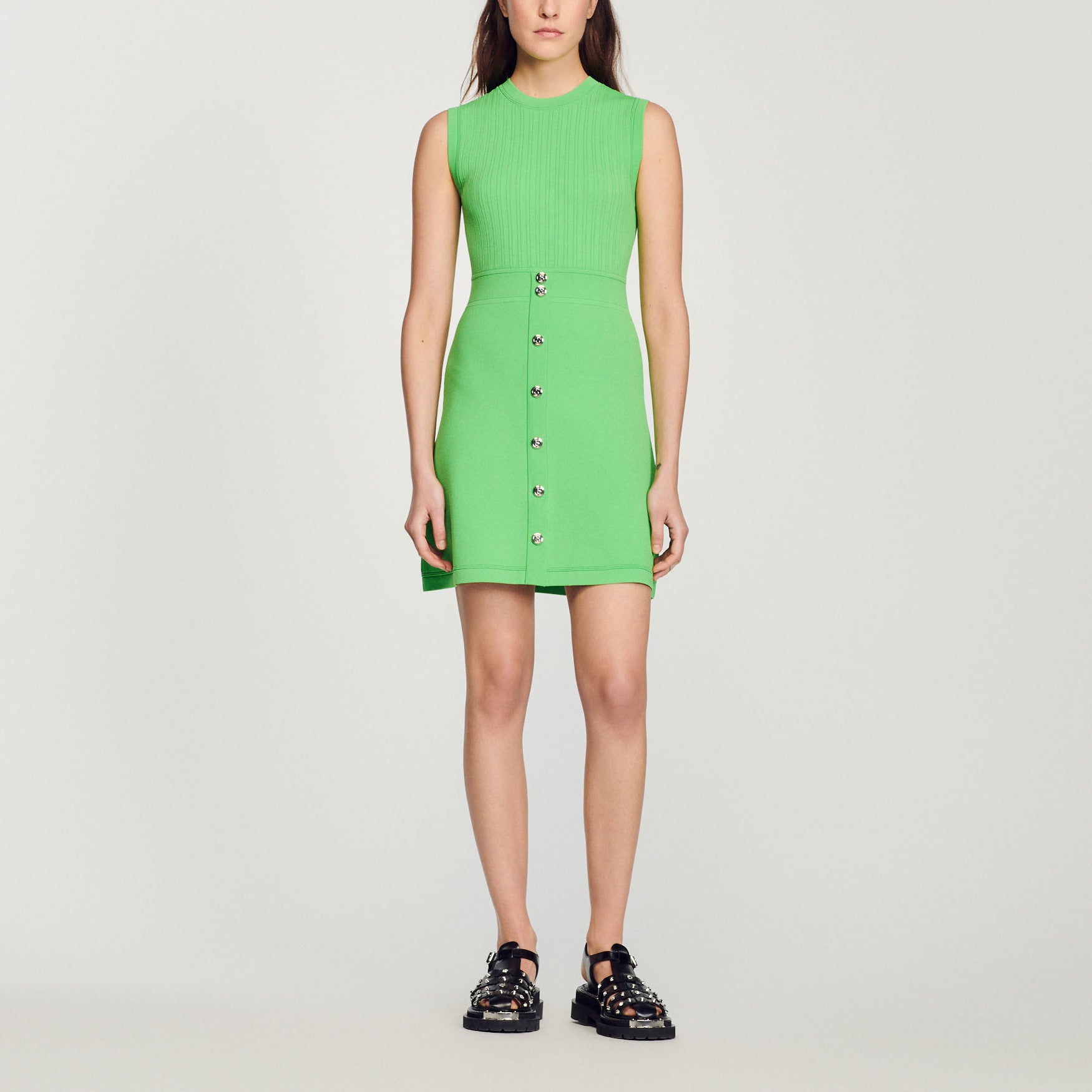 Robe courte à boutons Sandro seconde main