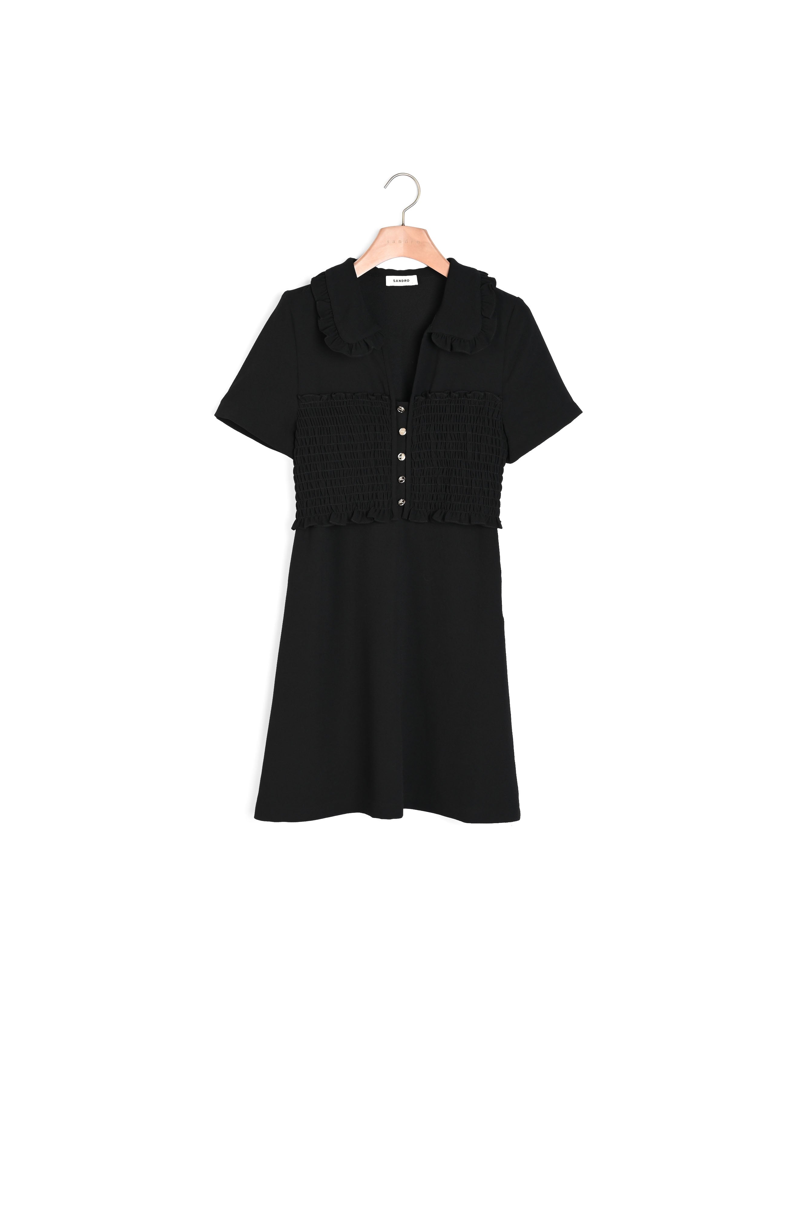 Robe courte smockée Sandro seconde main