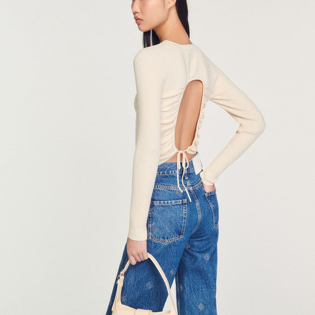 Pull en Maille dos nu Sandro seconde main