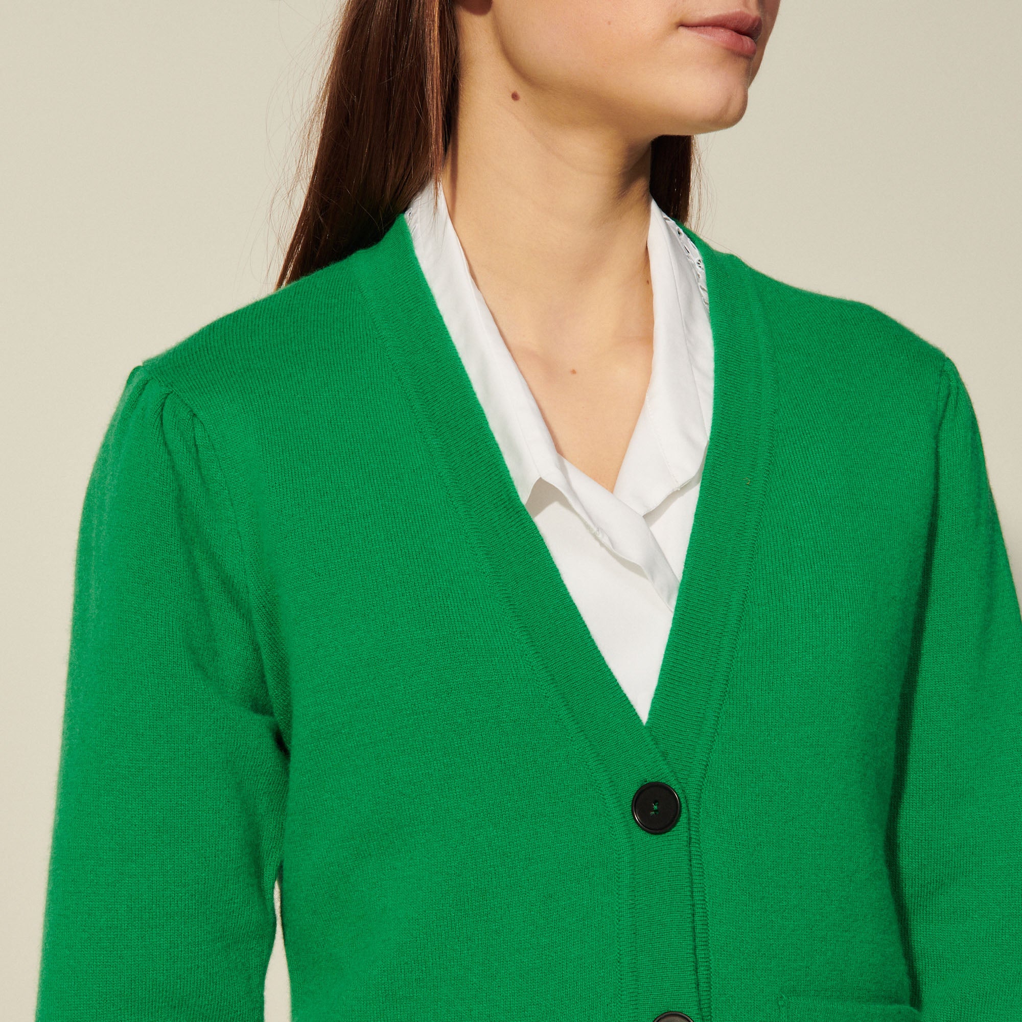 Cardigan long boutonné Sandro seconde main