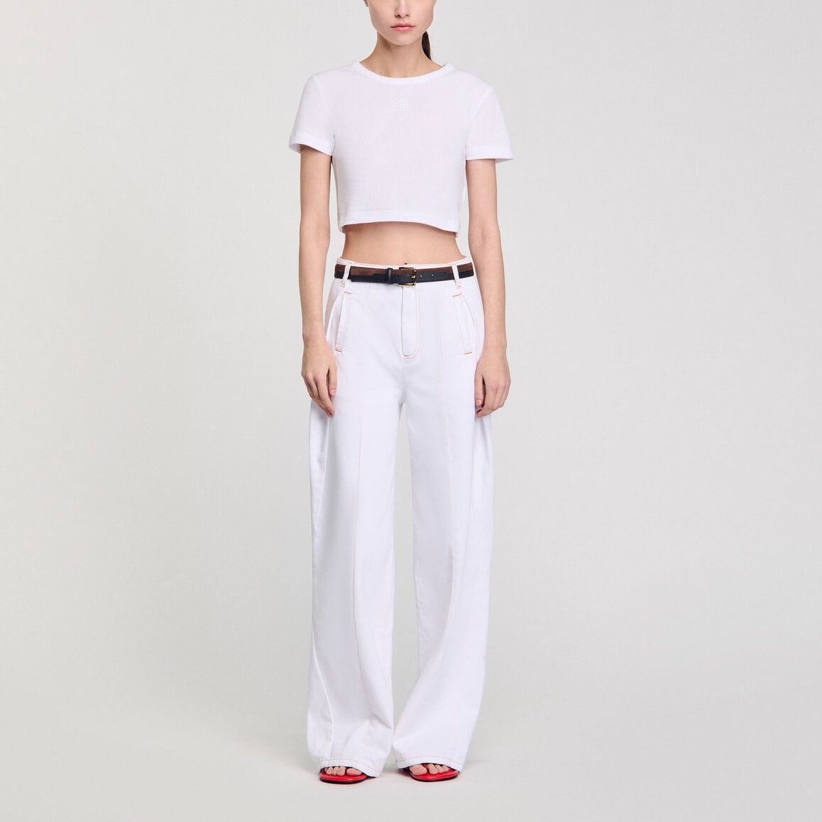 T-shirt court Sandro seconde main