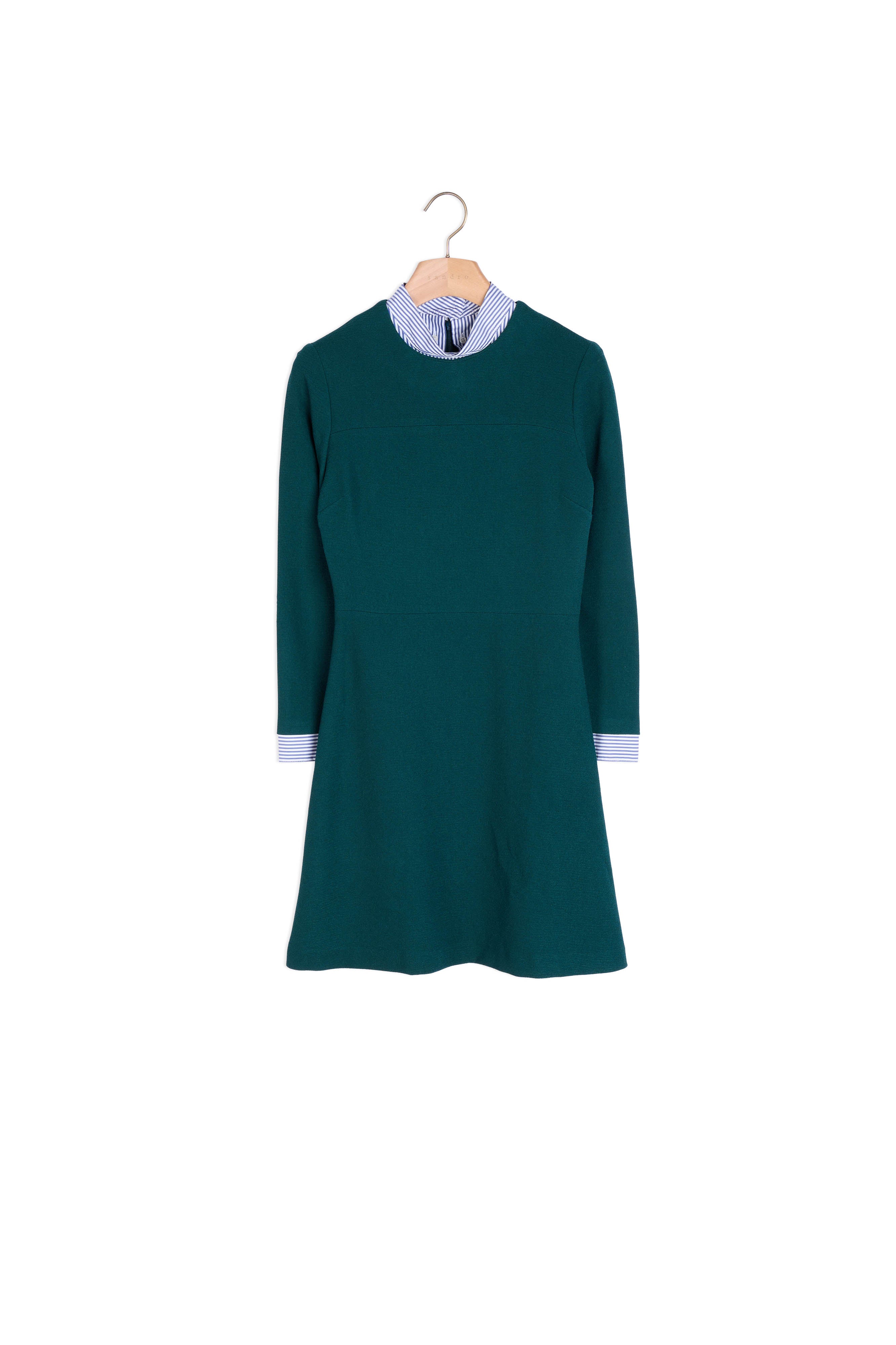 Robe détails rayés et boutons strassés Sandro seconde main