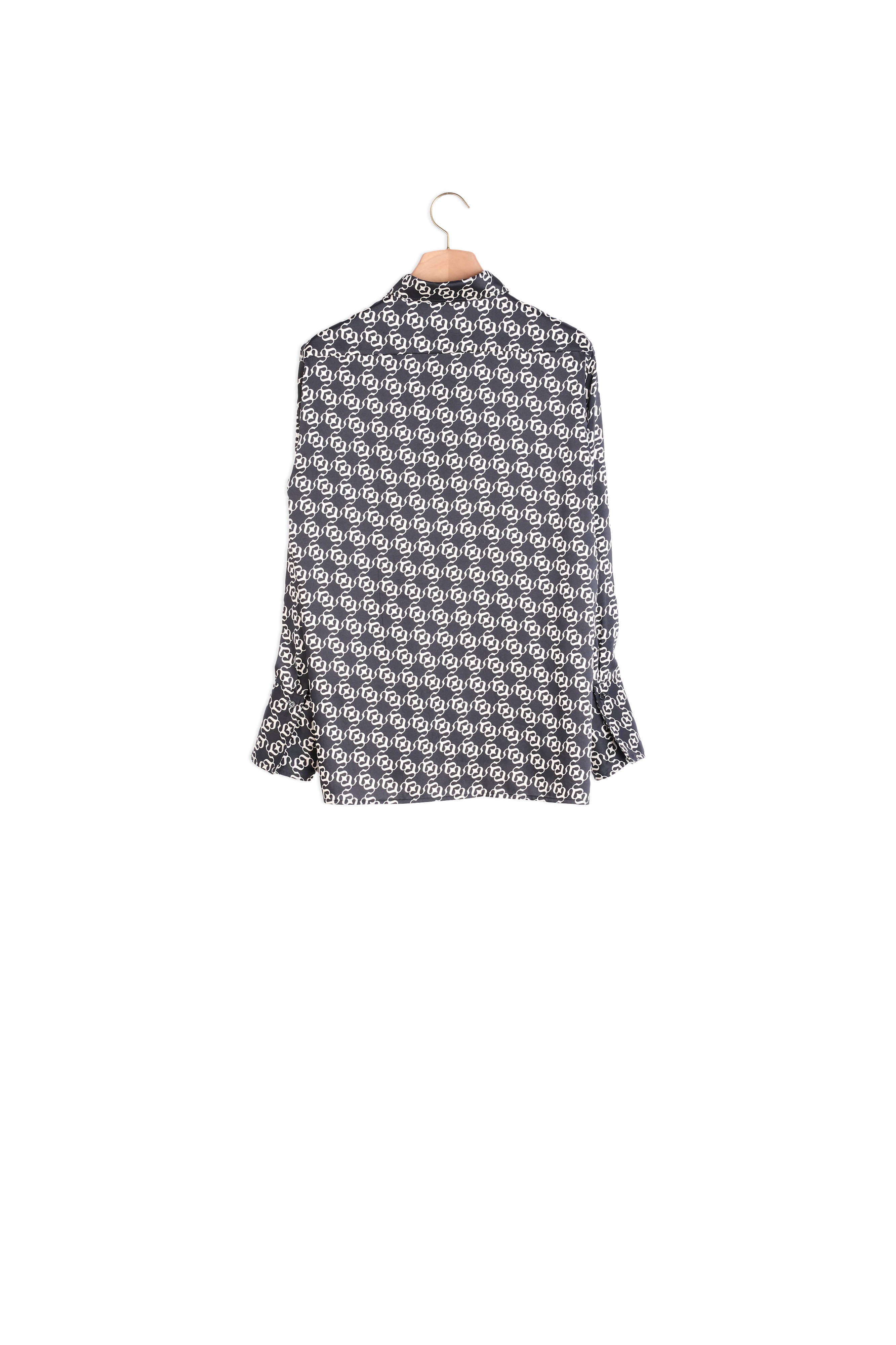 Chemise Ecru / Noir Sandro seconde main