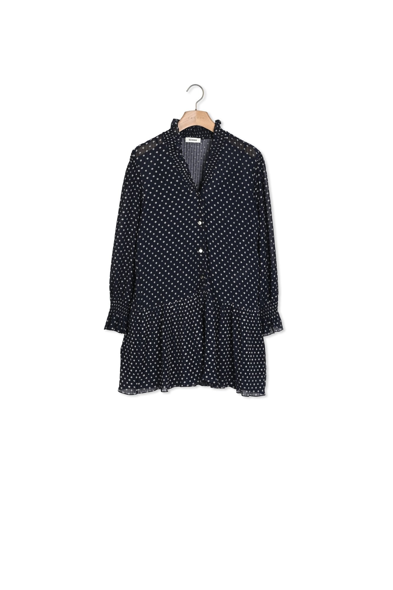 Robe courte à pois Sandro seconde main