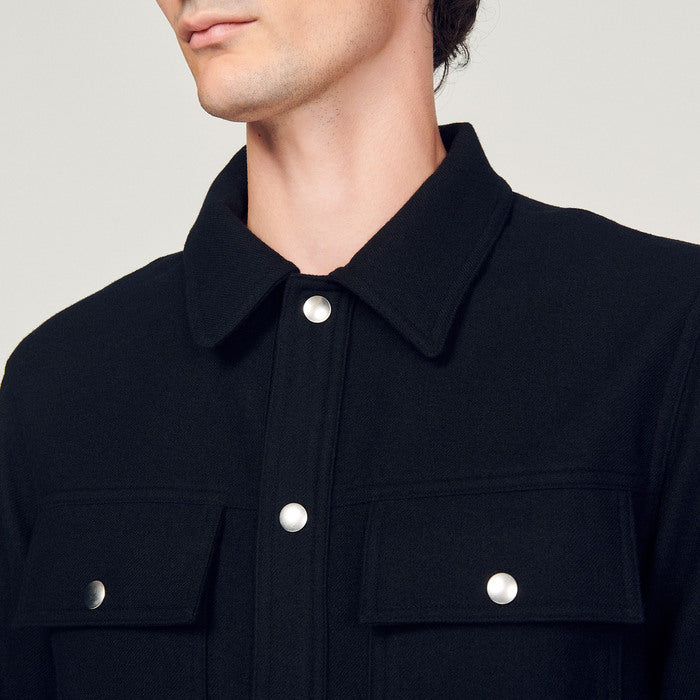 SurChemise en laine Sandro seconde main