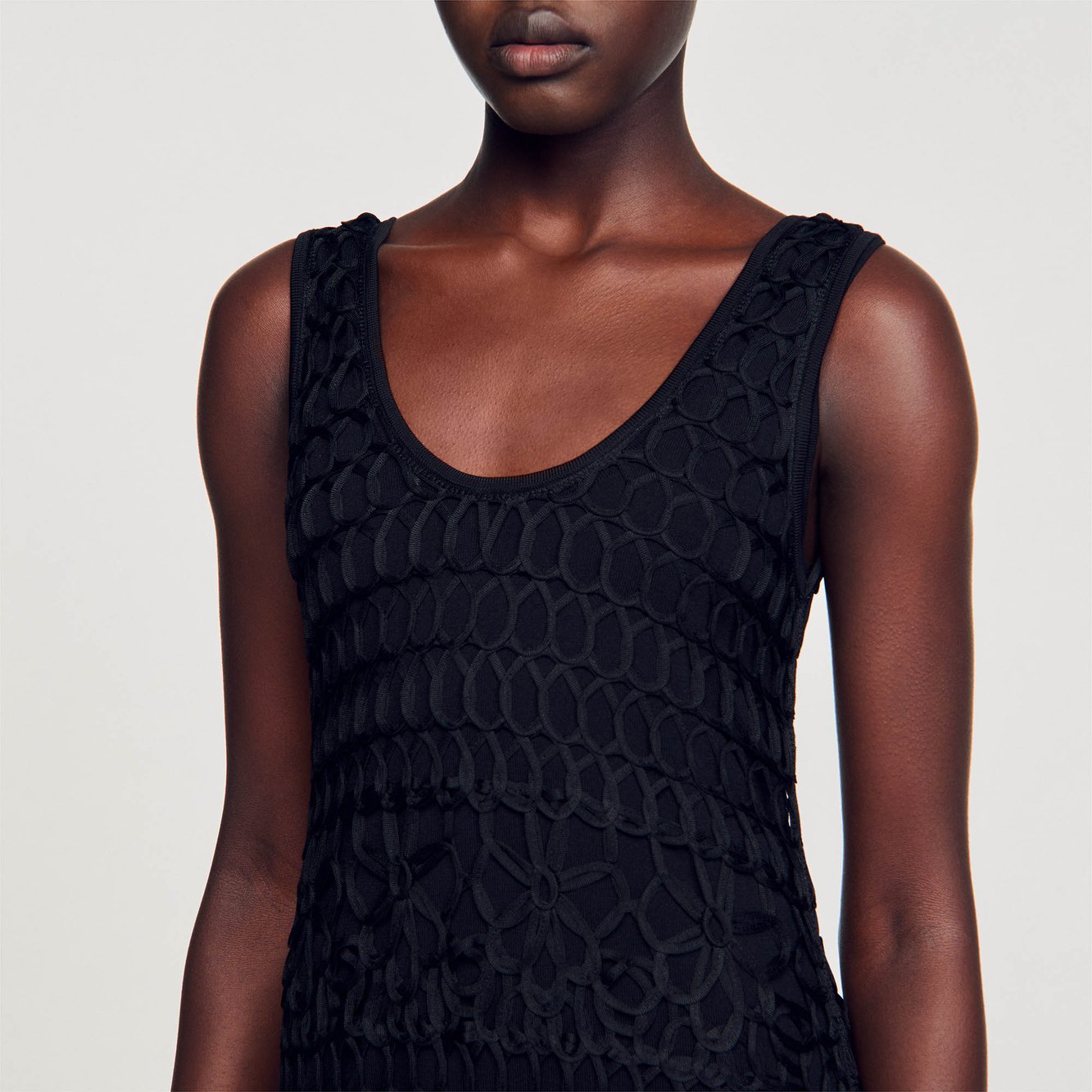 Robe en crochet Sandro seconde main