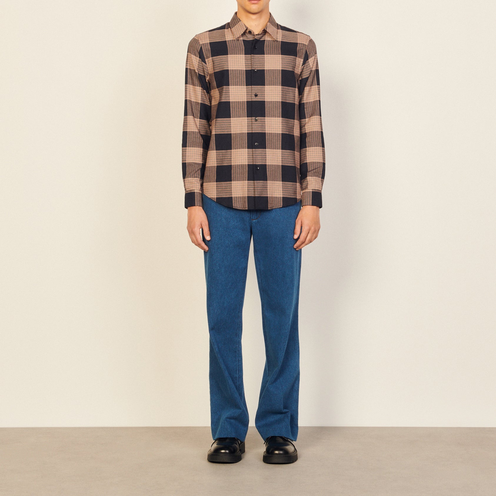 Chemise Marine Sandro seconde main