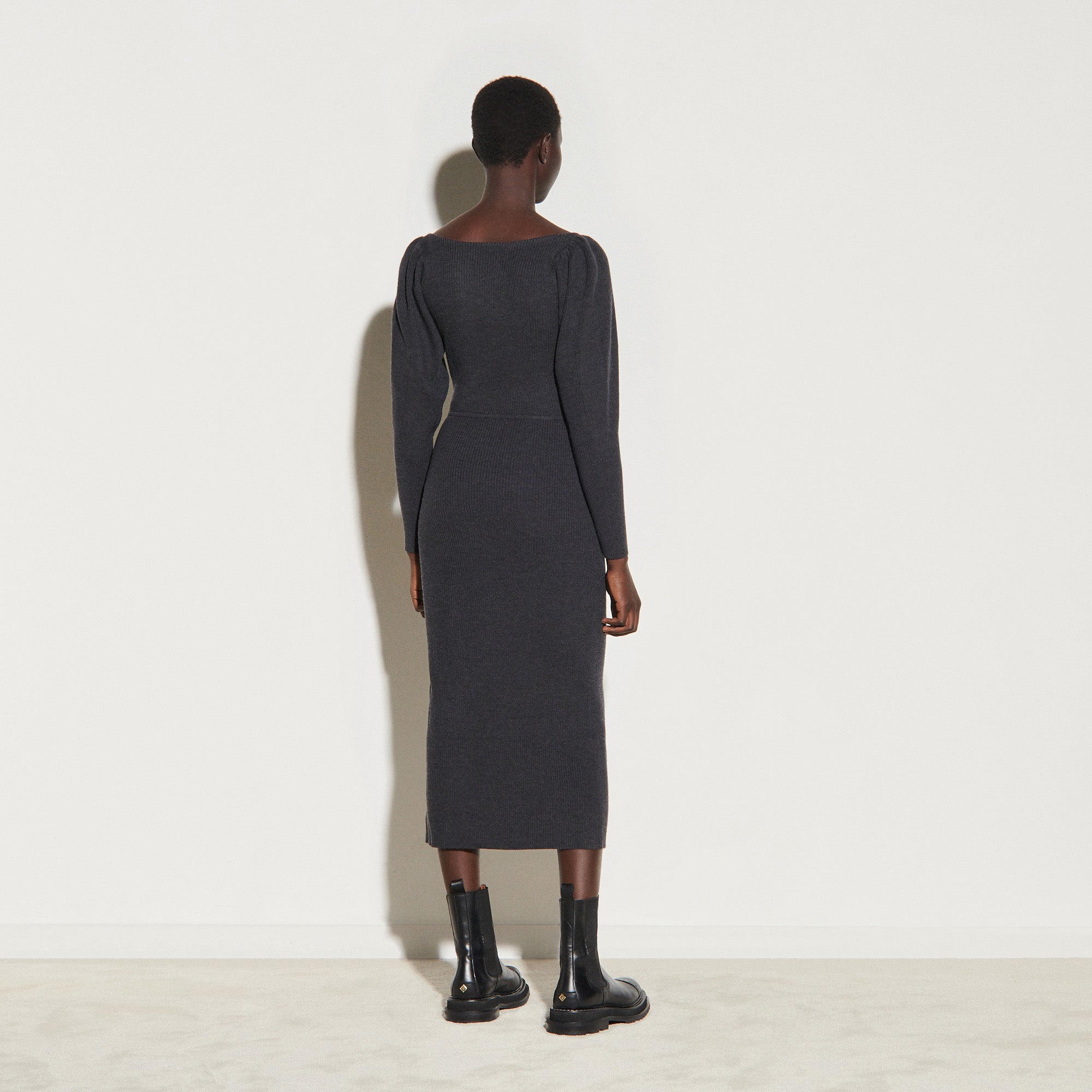 Robe en Maille avec fente Sandro seconde main