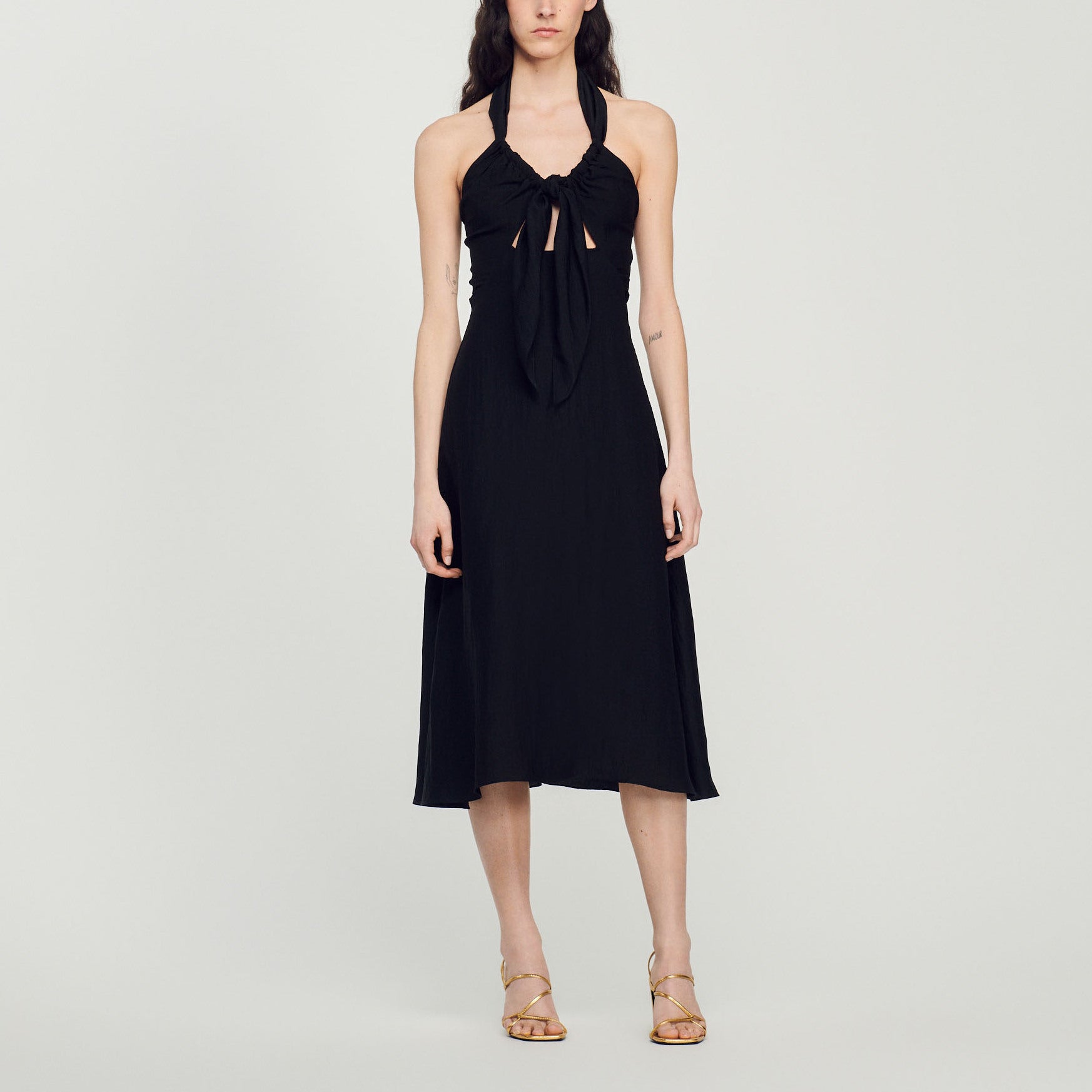 Robe nouée dos nu Sandro seconde main