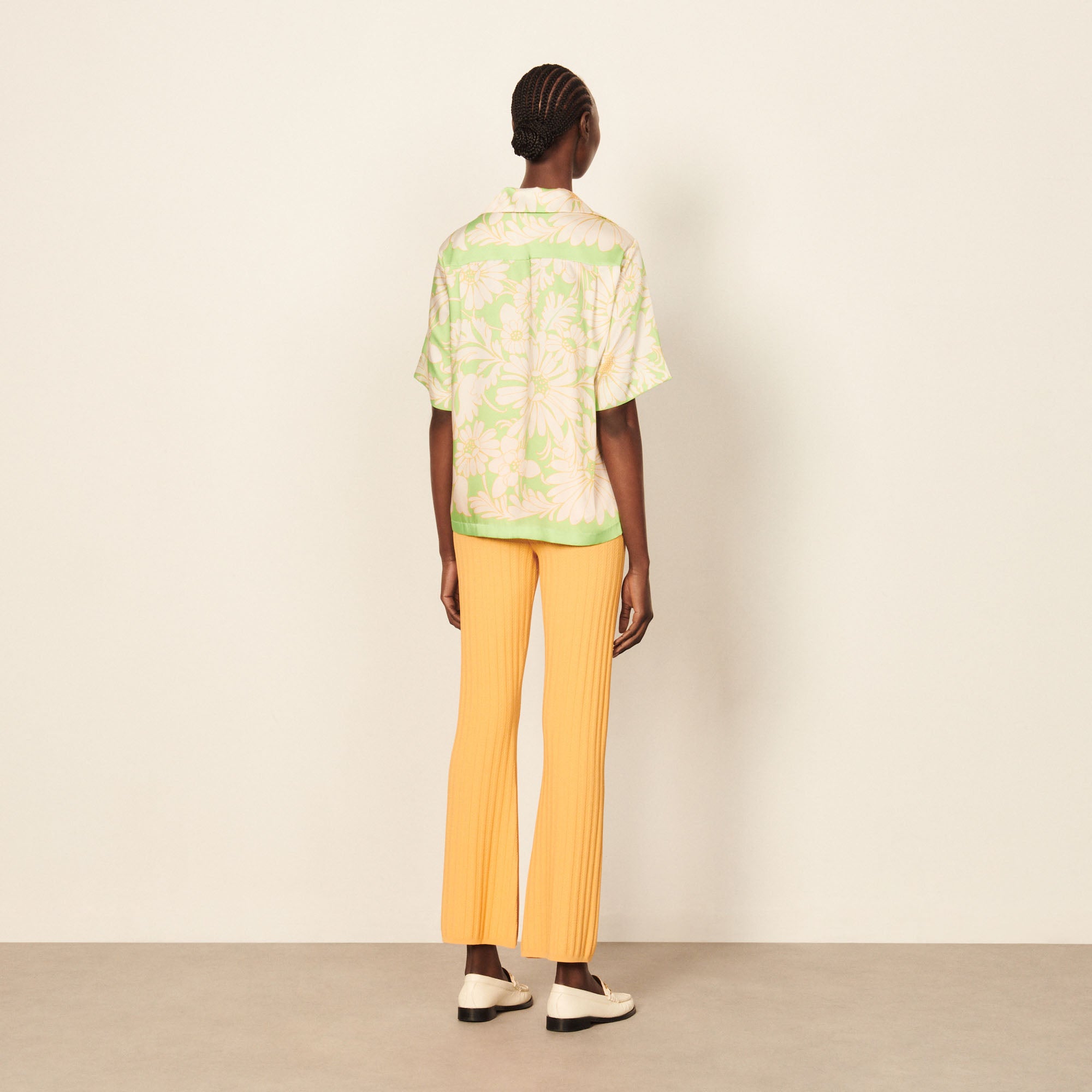 Chemise imprimée à manches courtes Sandro seconde main