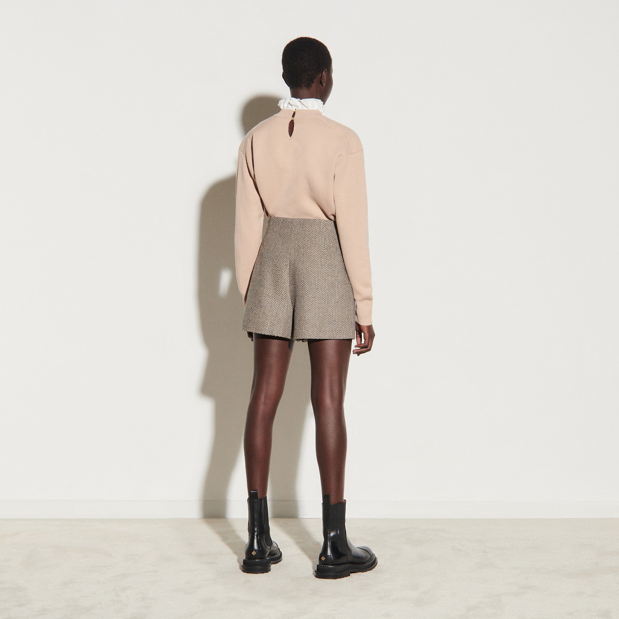 Short au tissage chevrons et sequins Sandro seconde main