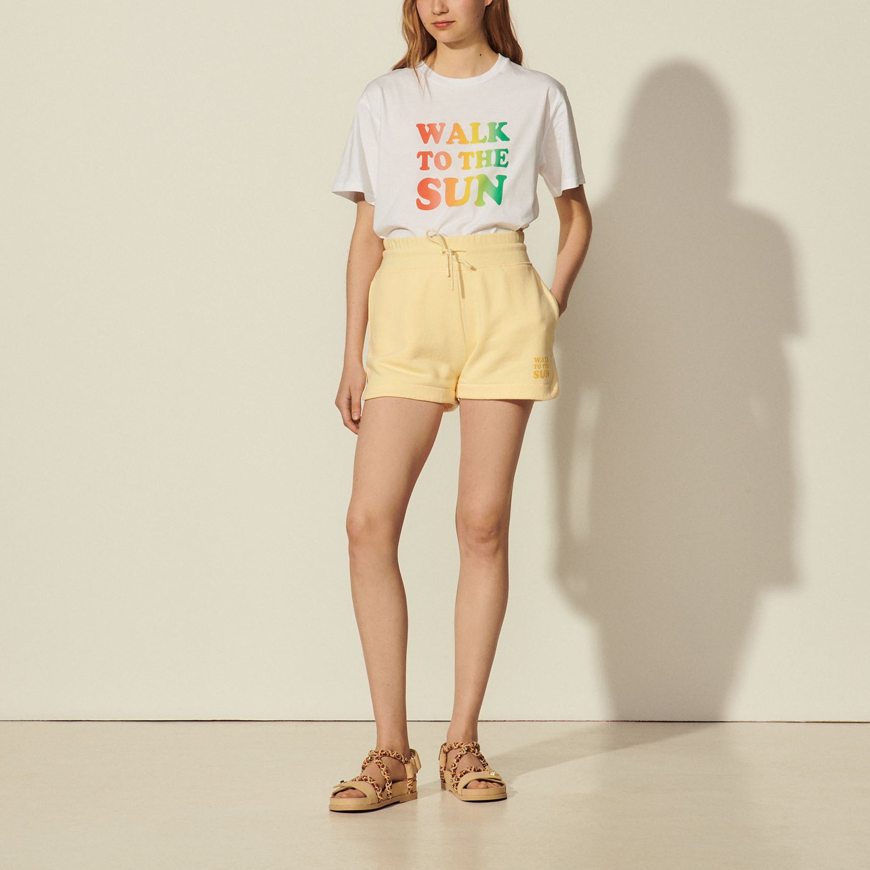 Short en molleton Sandro seconde main