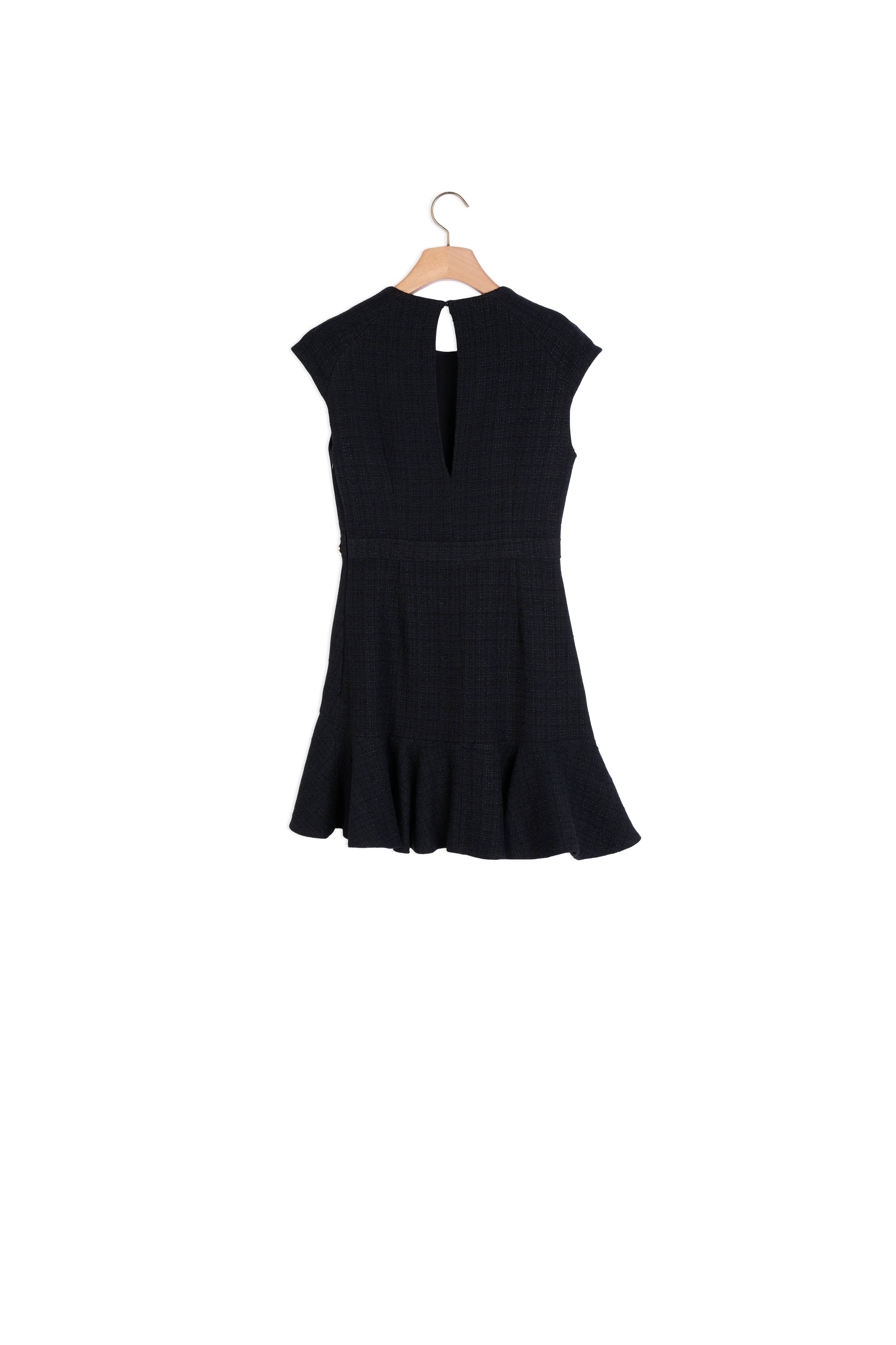 Robe en tweed asymétrique Sandro seconde main