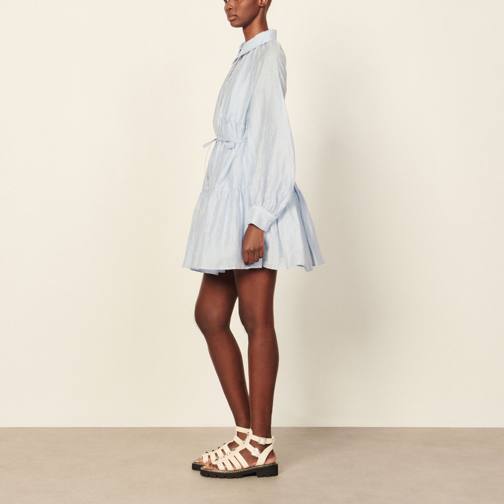 Robe Chemise en lin Sandro seconde main