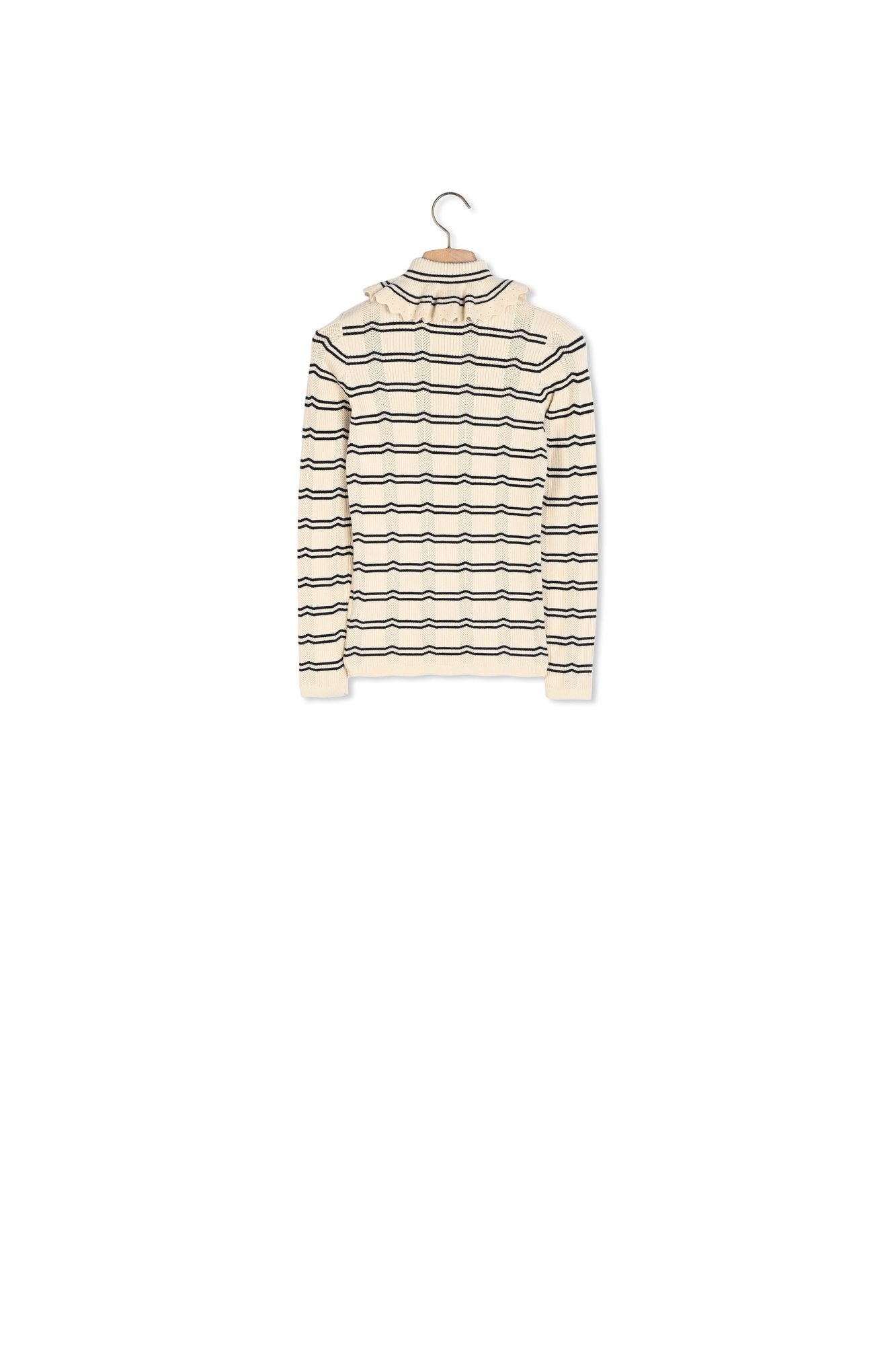 Pull col roulé à rayures Sandro seconde main