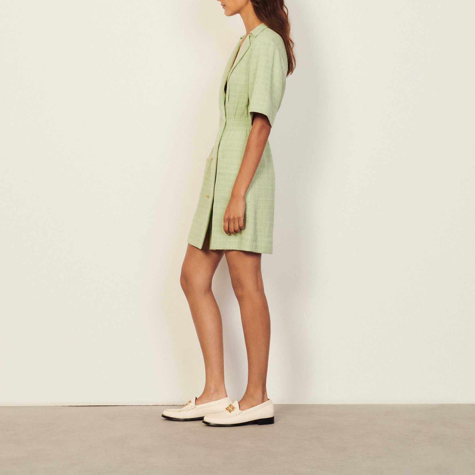 Robe à col tailleur Sandro seconde main