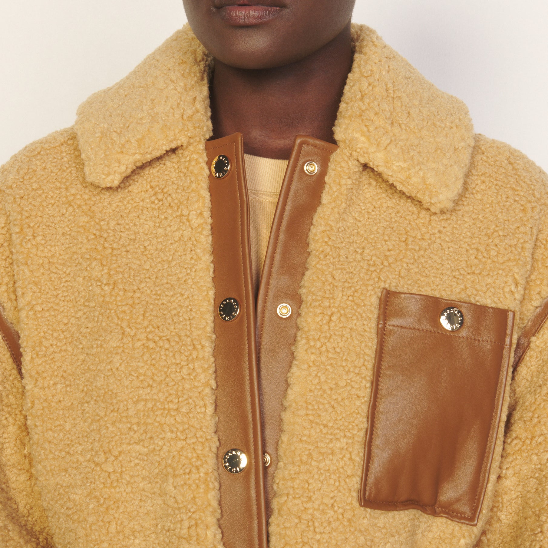 Outerwear Camel Sandro seconde main