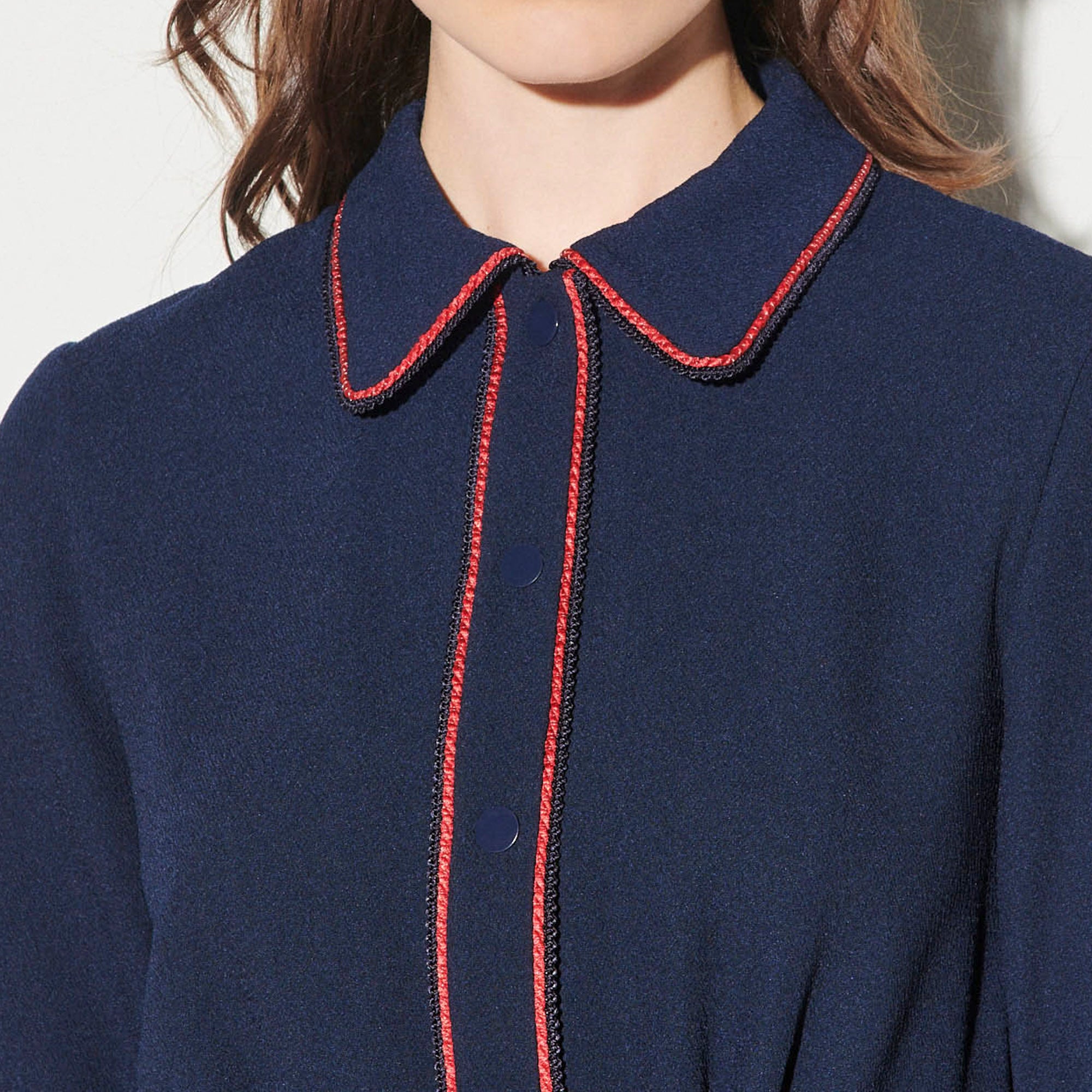 Robe  texturée à  galons Sandro seconde main