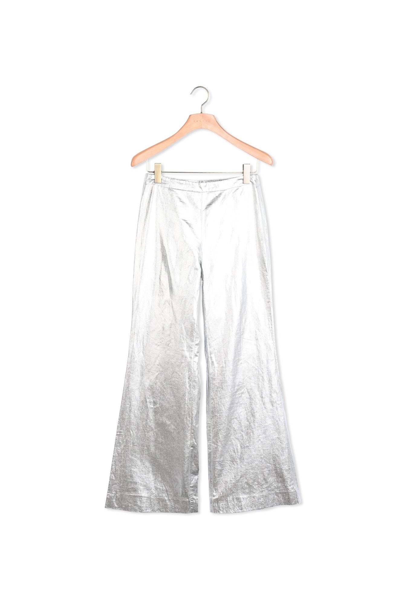 Pantalon enduit métallisé ( Sandro seconde main
