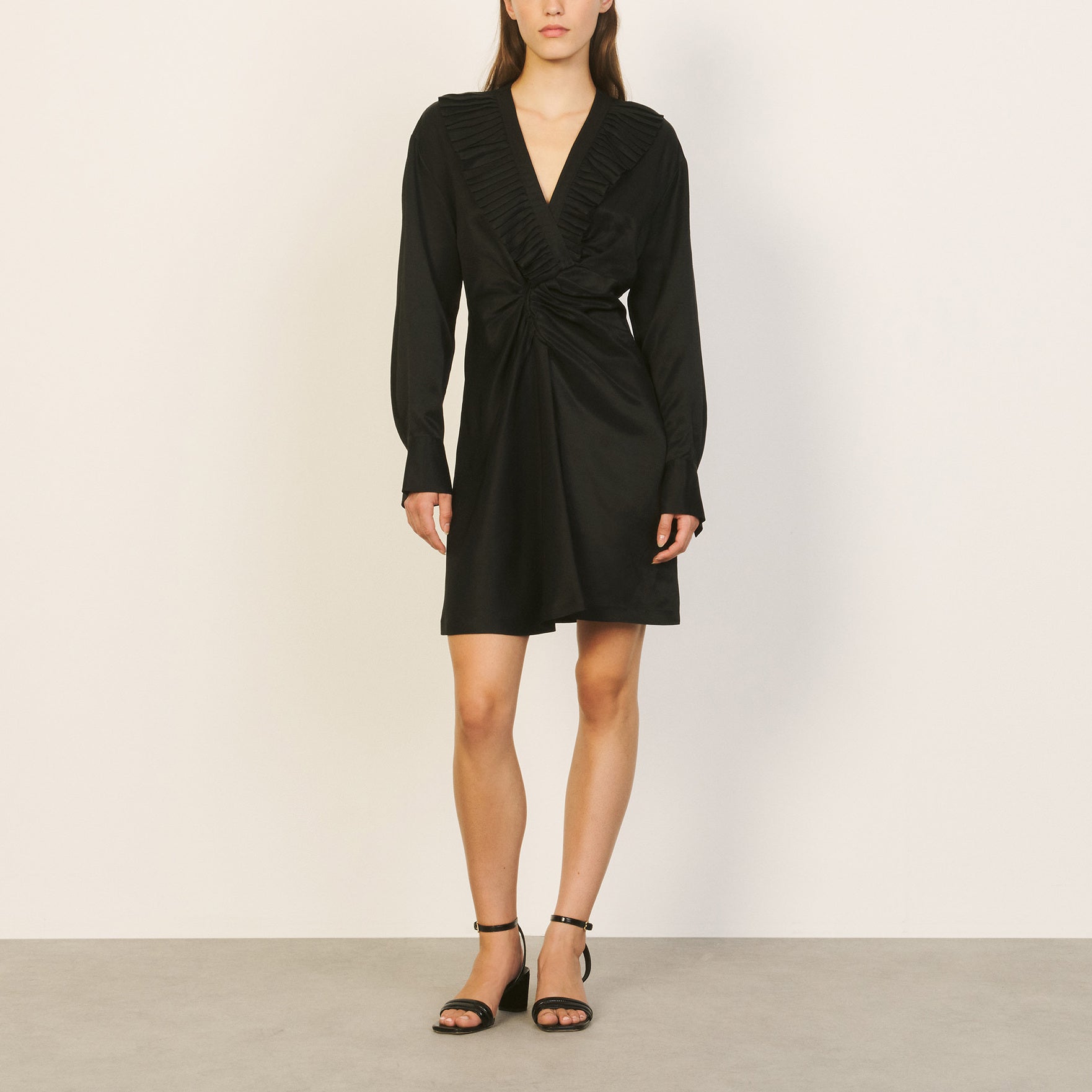 Robe courte avec volants froncés Sandro seconde main