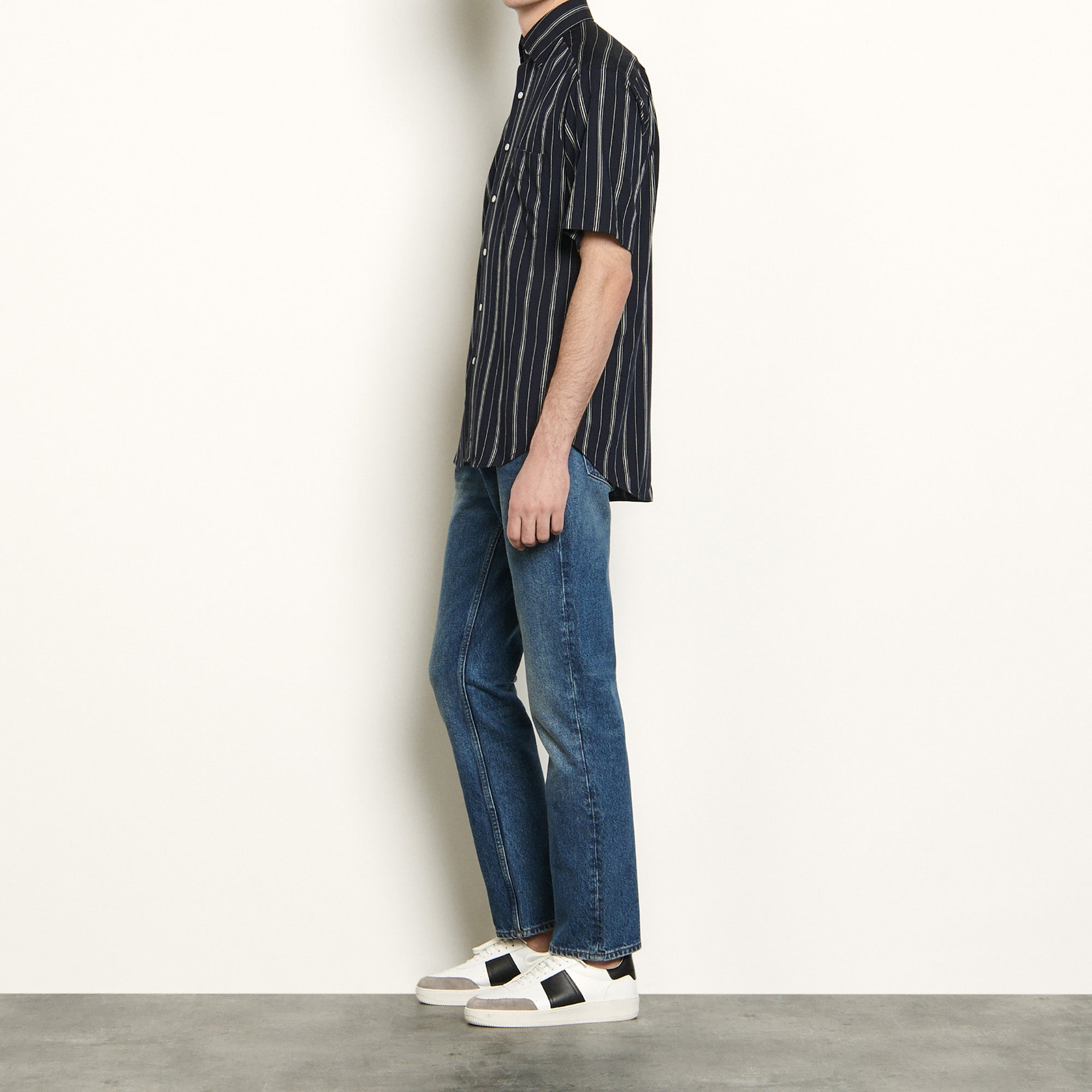 Chemise rayée à manches courtes Sandro seconde main