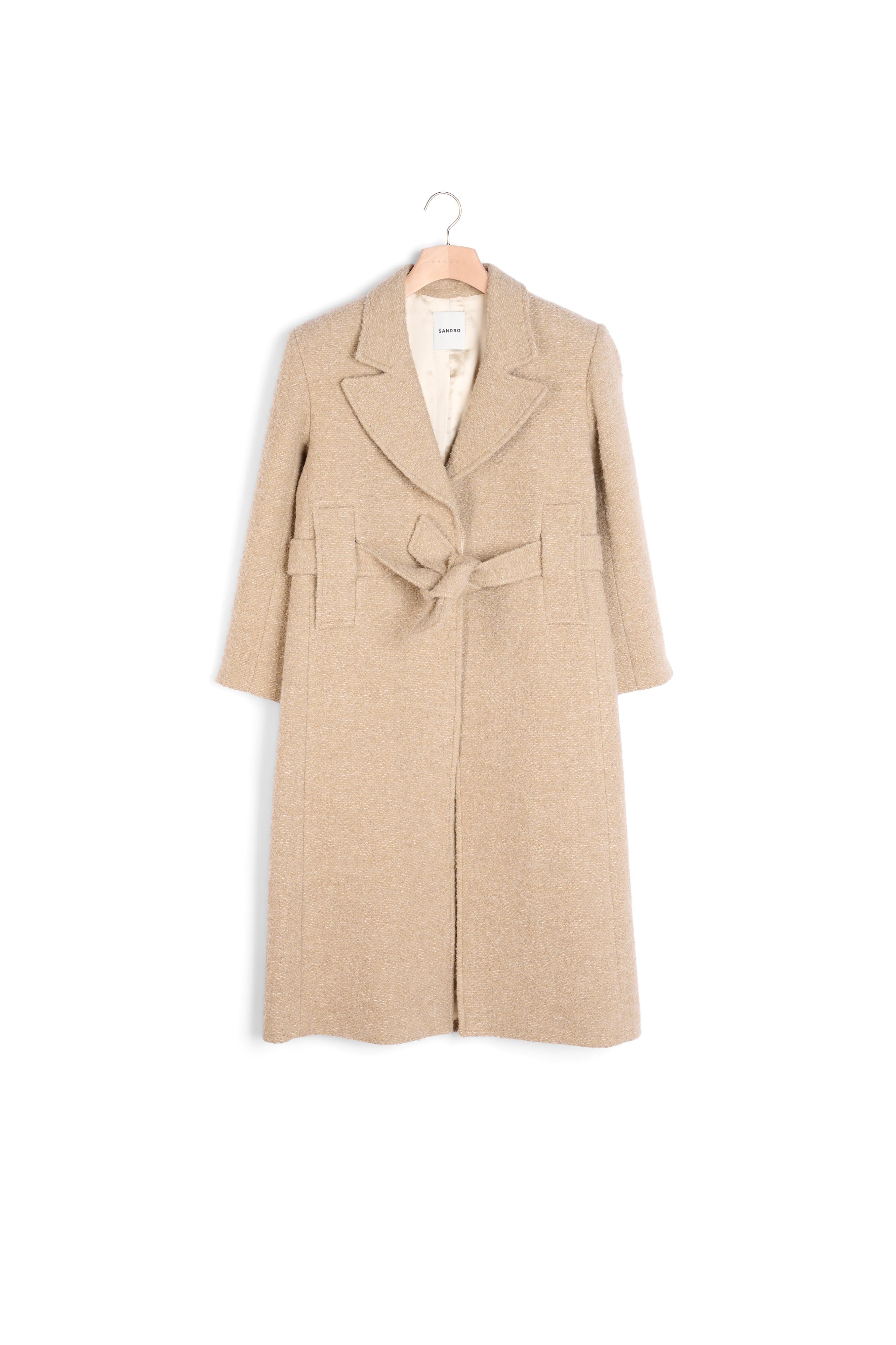 Manteau long bouclé Sandro seconde main