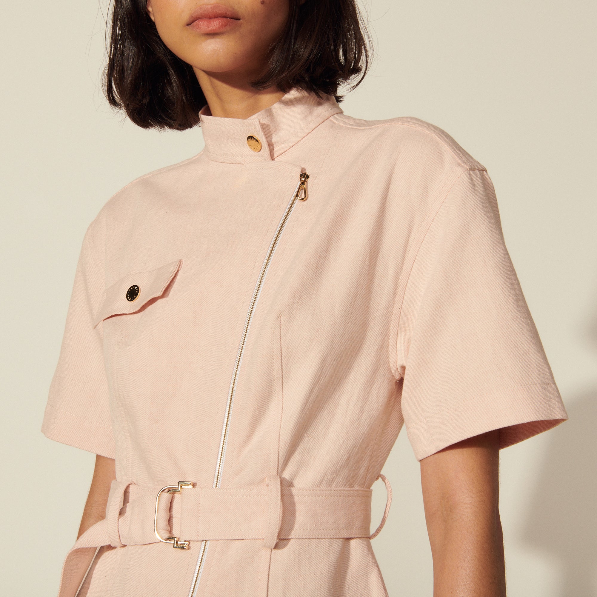 Combinaison pantalon en toile sergé Sandro seconde main