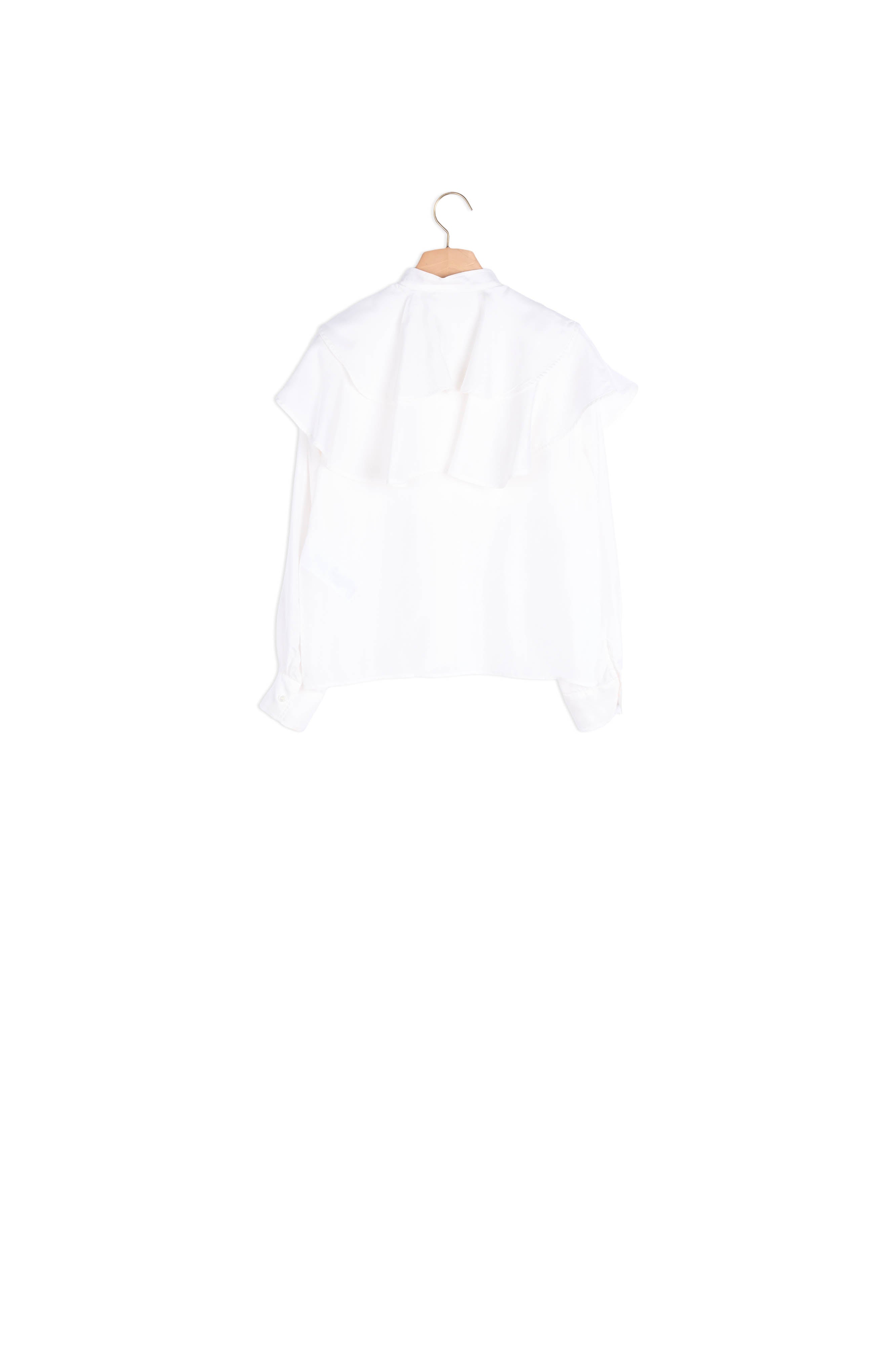 Chemise en soie à volants Sandro seconde main