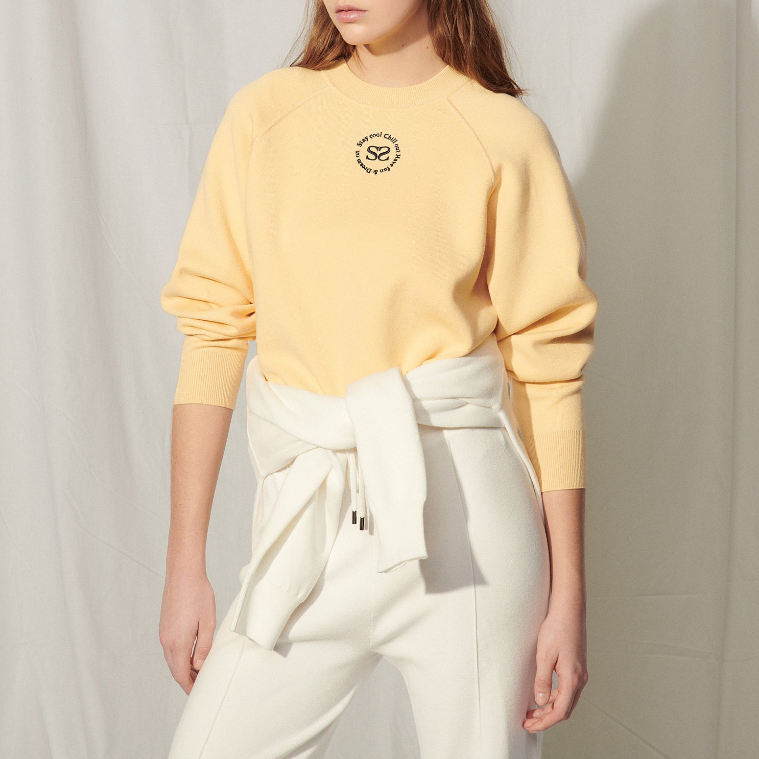 Sweat en Maille avec broderie Sandro seconde main