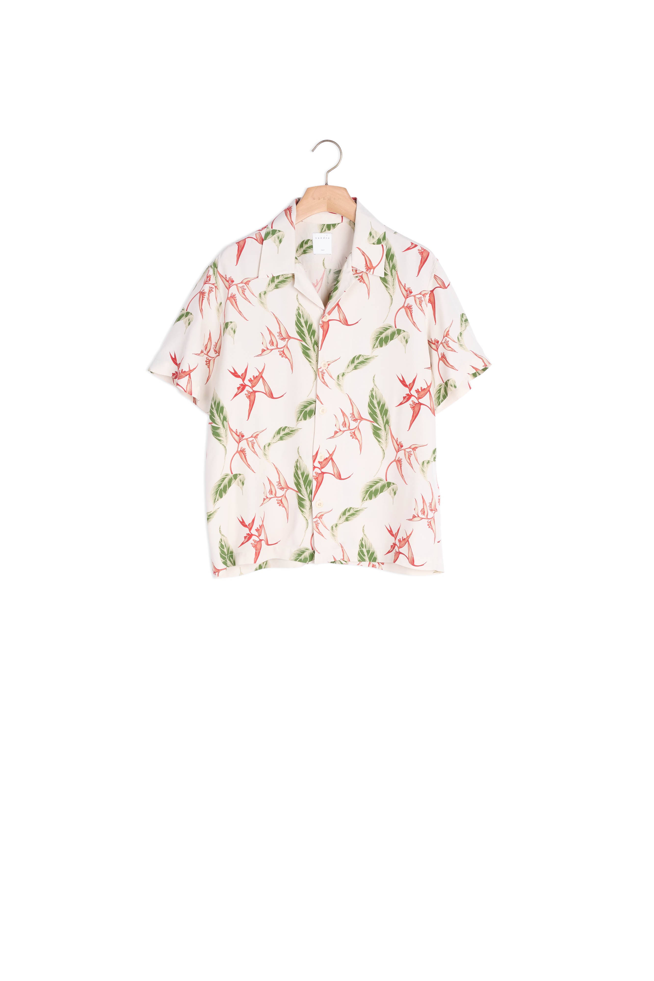 Chemise imprimée à manches courtes Sandro seconde main