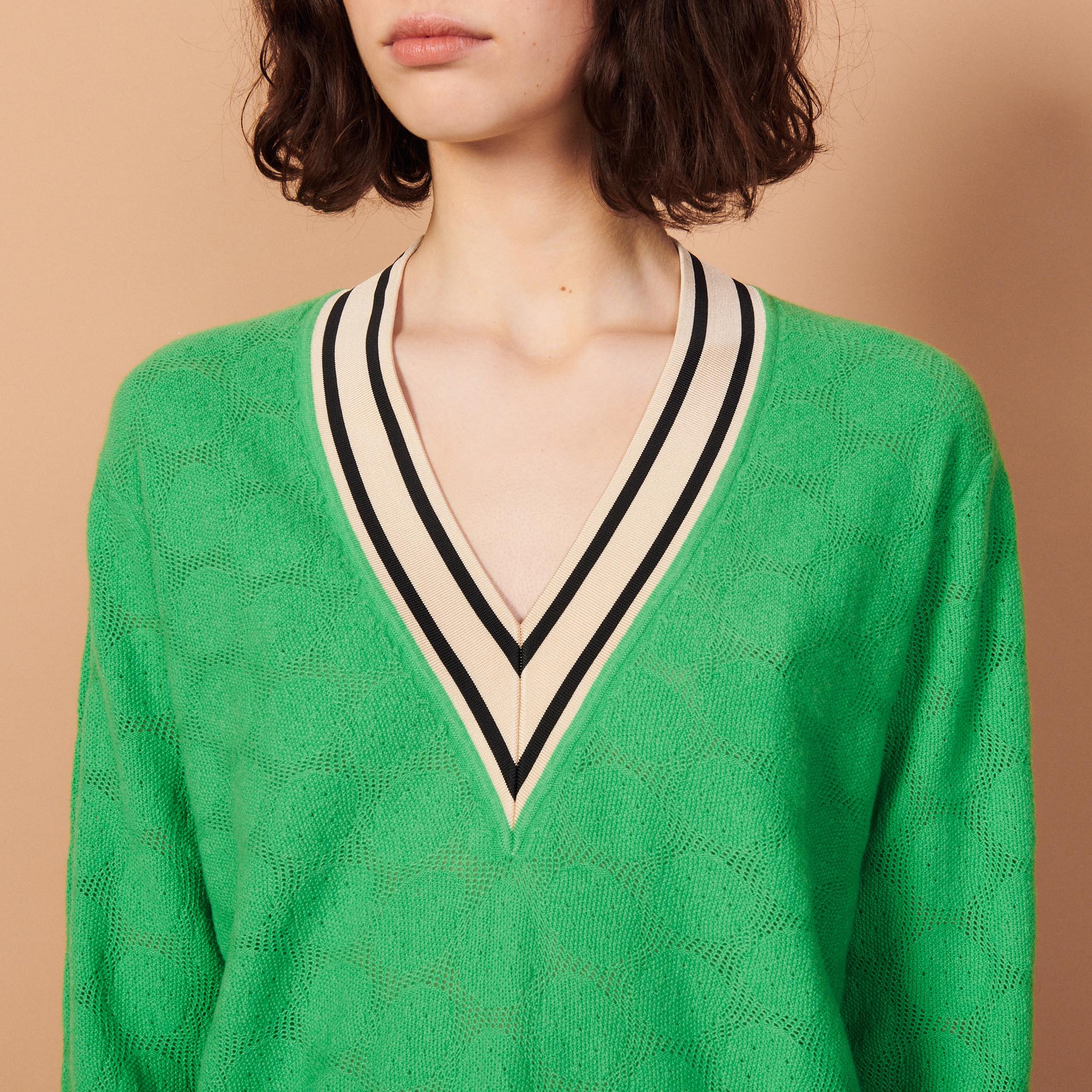 Pull en Maille pointelle Sandro seconde main